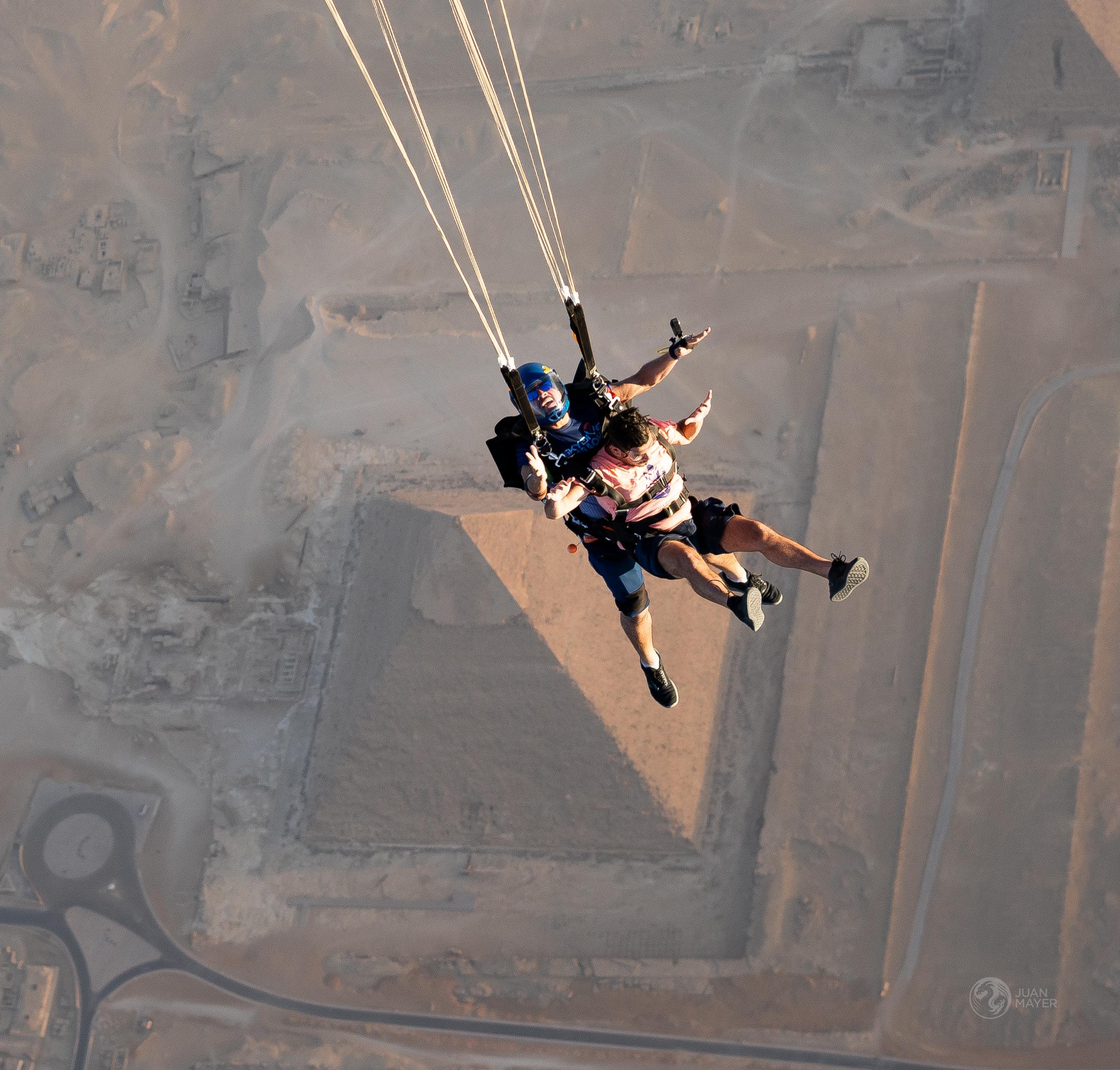 Tandem Skydive Over the Pyramids of Giza