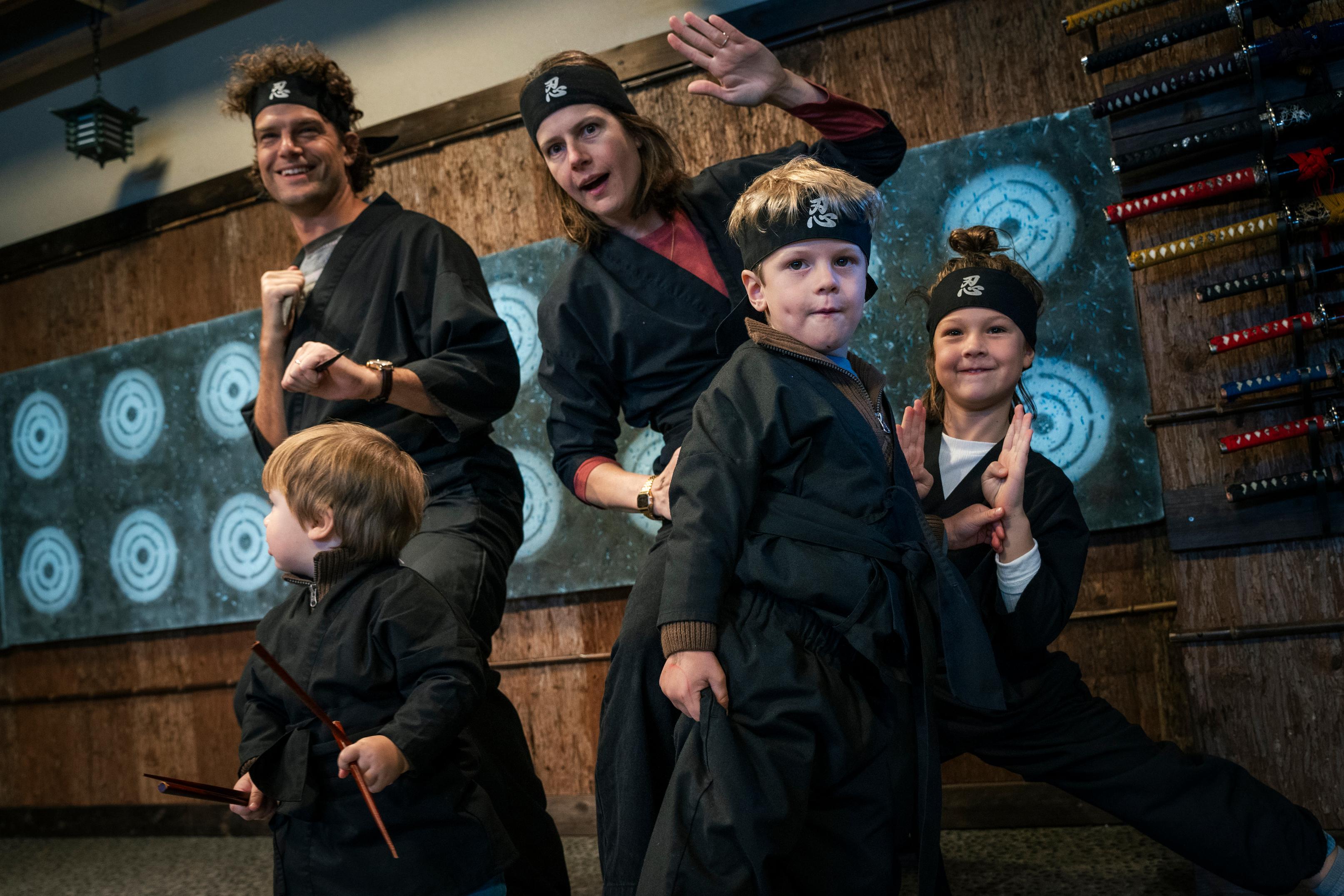 Family Ninja Training Class in Kyoto