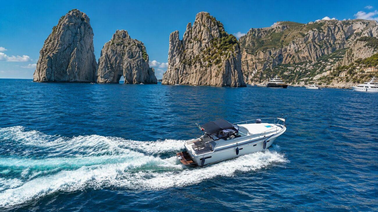 Private Capri Yacht Day Trip aboard Mochi Craft 33 from Naples