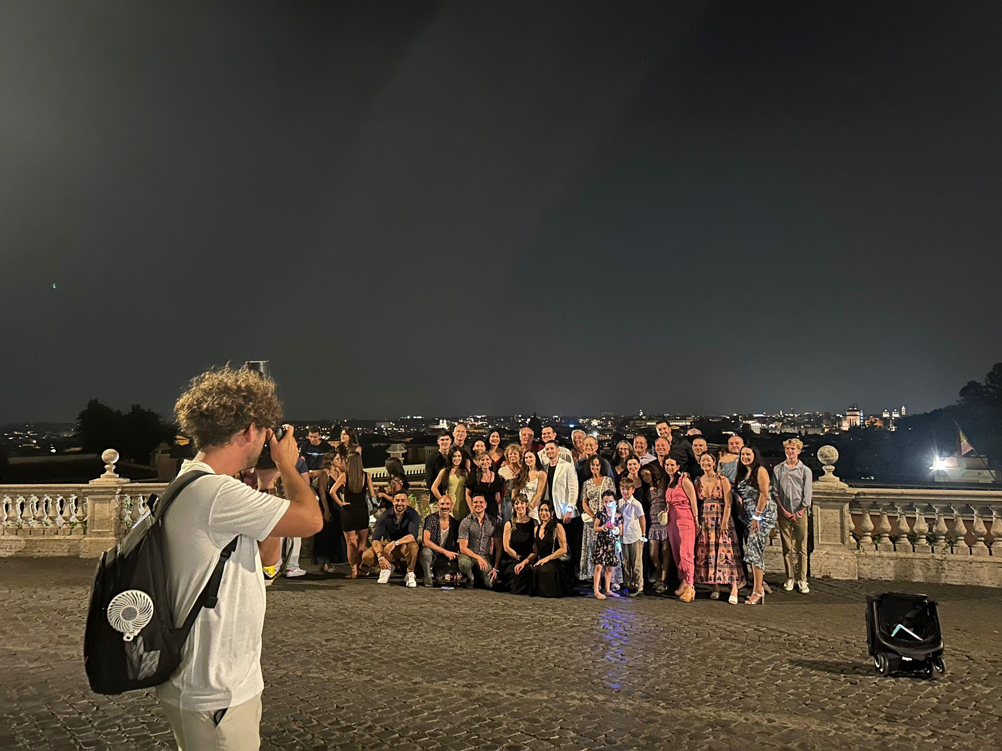 Rome: Private Nighttime Golf Cart Tour with Aperitivo