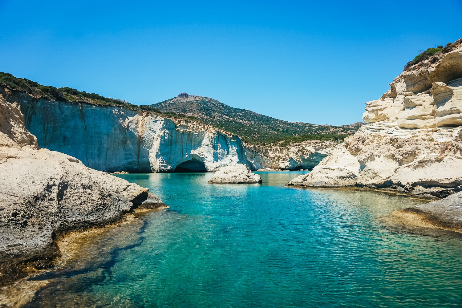 Kleftiko boat tour Milos sea caves arches sailing — image 14
