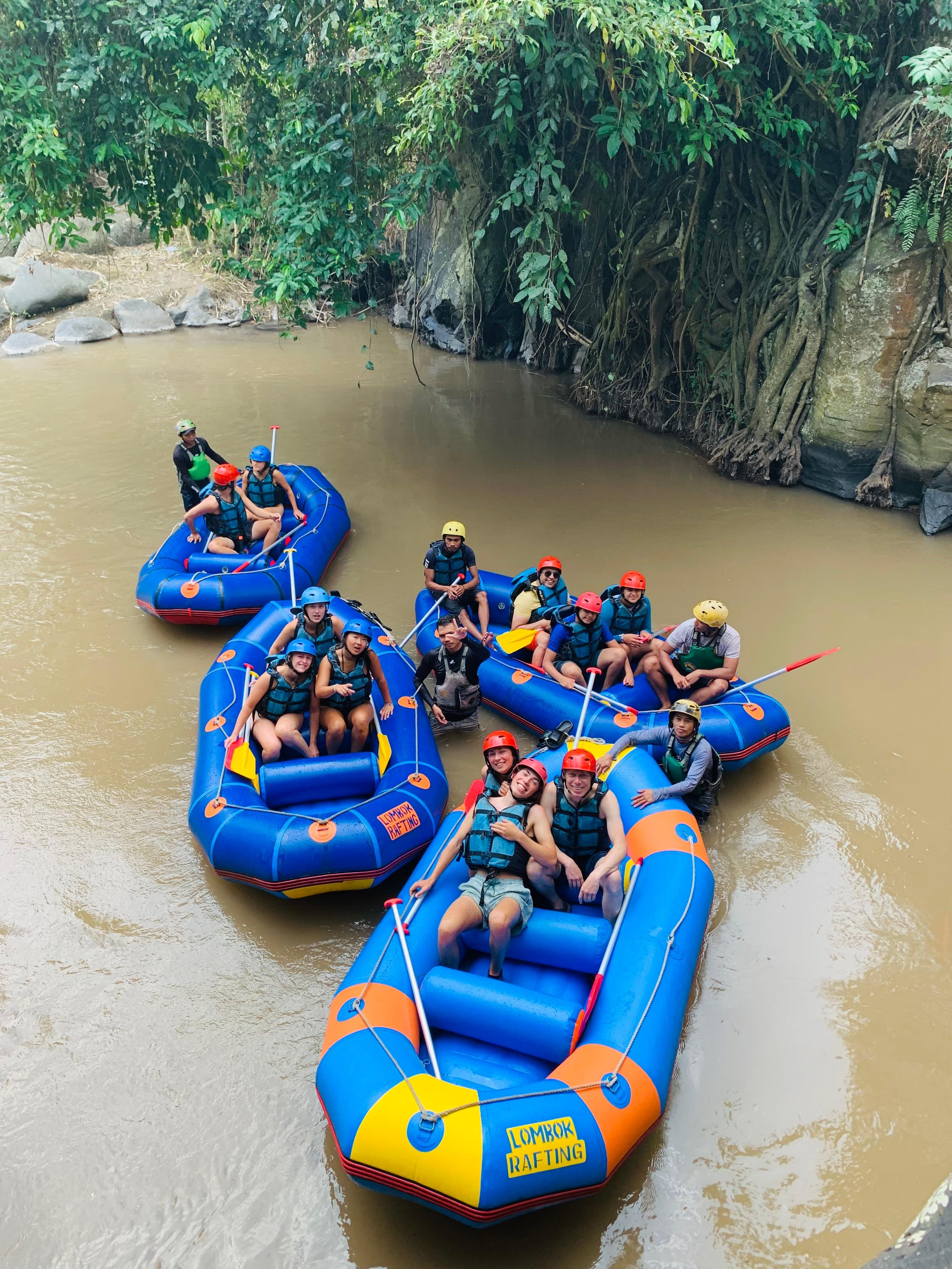Lombok River Tubing & Twin Waterfalls Trek
