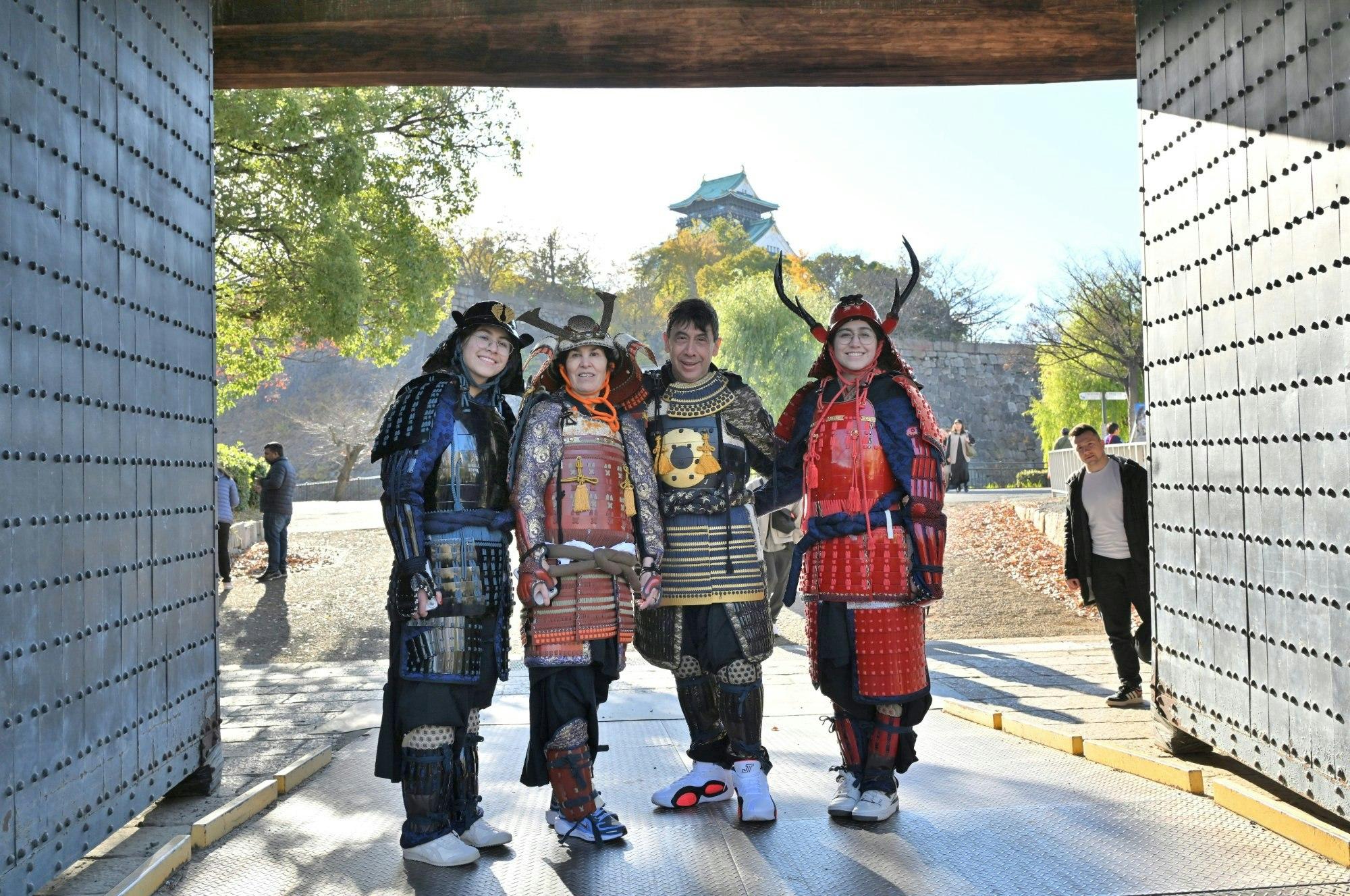 Osaka Castle Tour in Samurai Armor