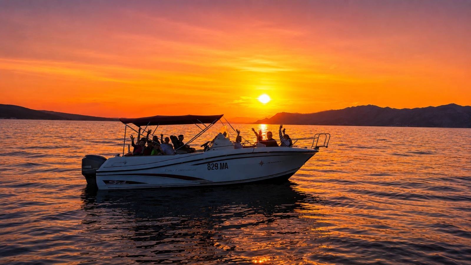 Makarska Golden Hour Speedboat & Sunset Cruise