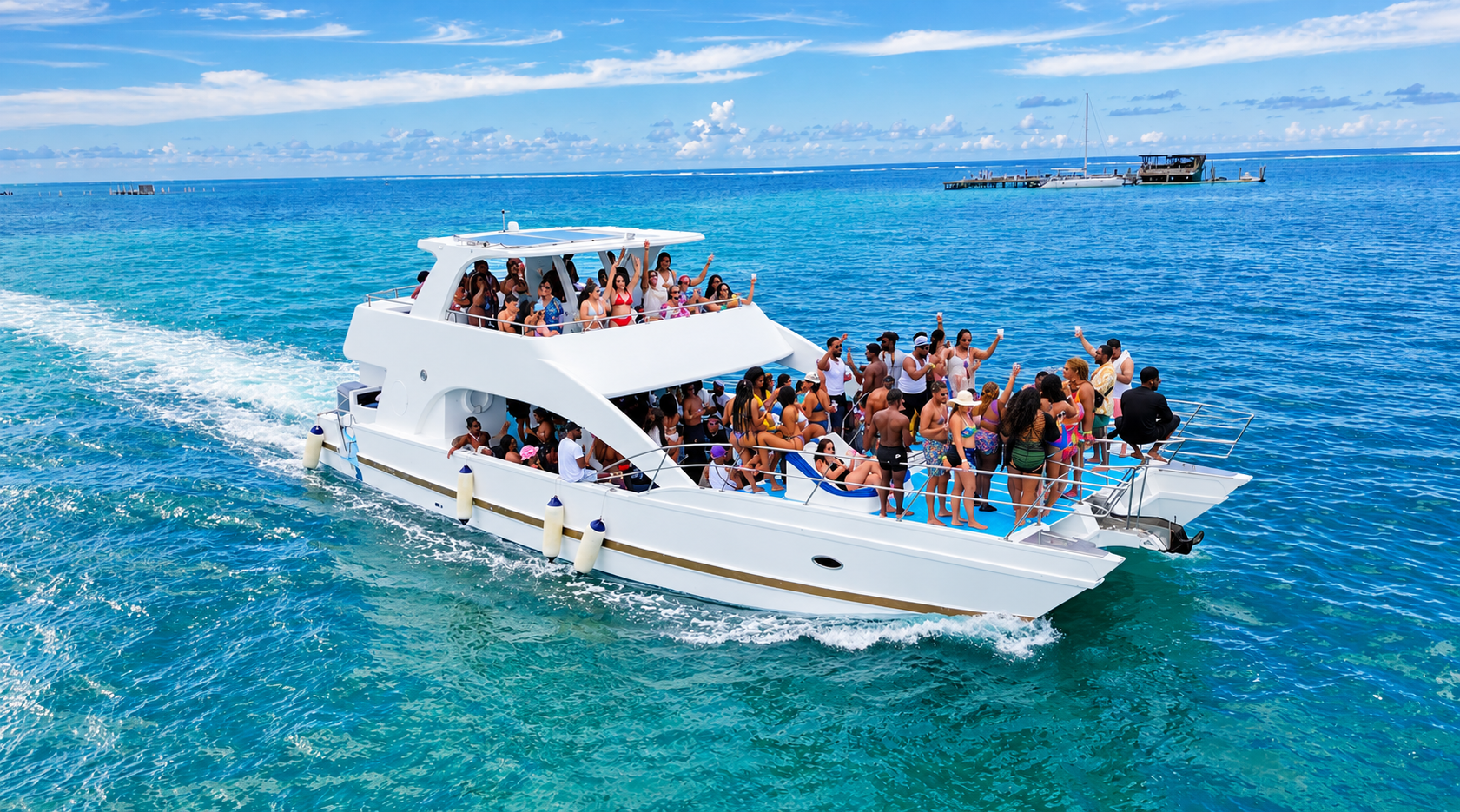 Punta Cana Hip Hop Party Boat with Snorkeling & Open Bar