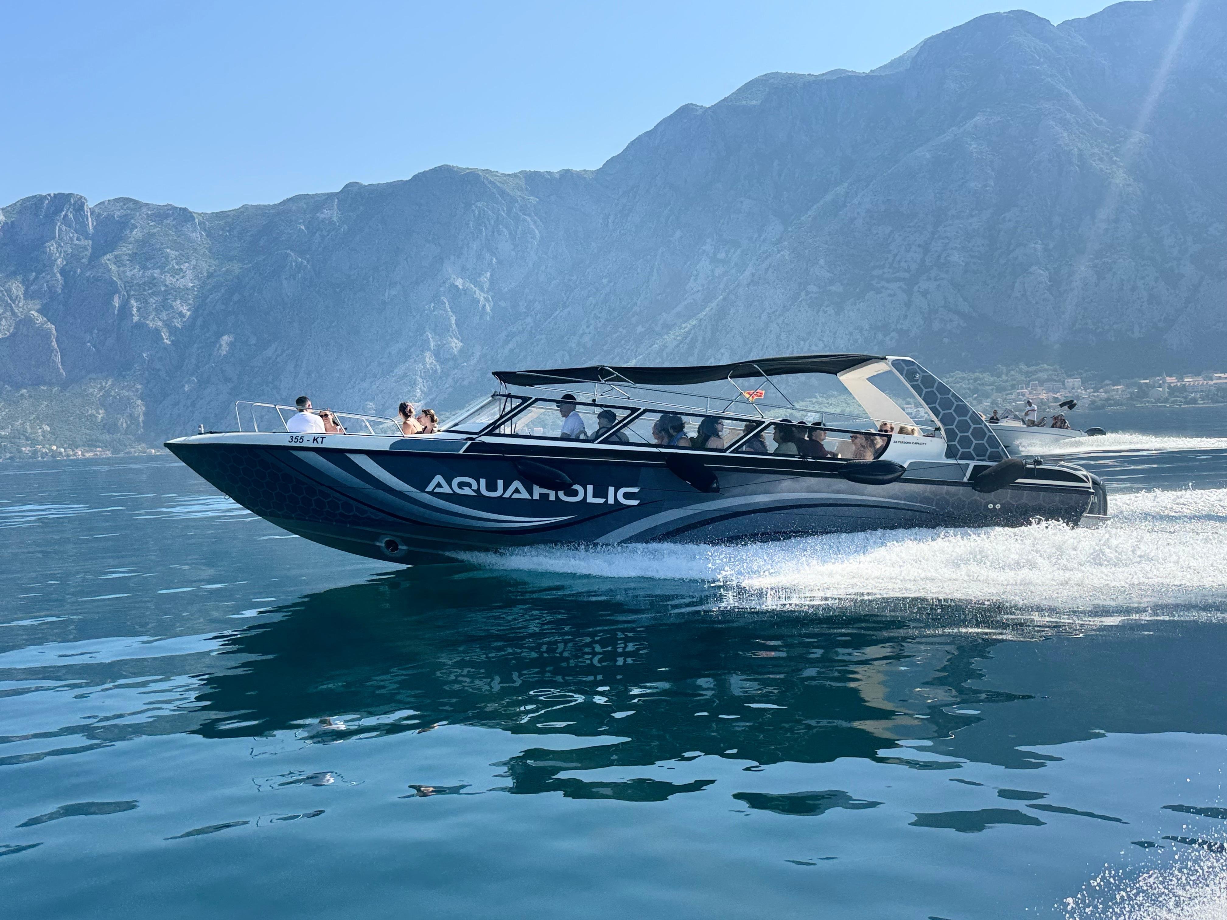 Kotor Speedboat Adventure: Blue Cave, Submarine Base & Lady of the Rocks