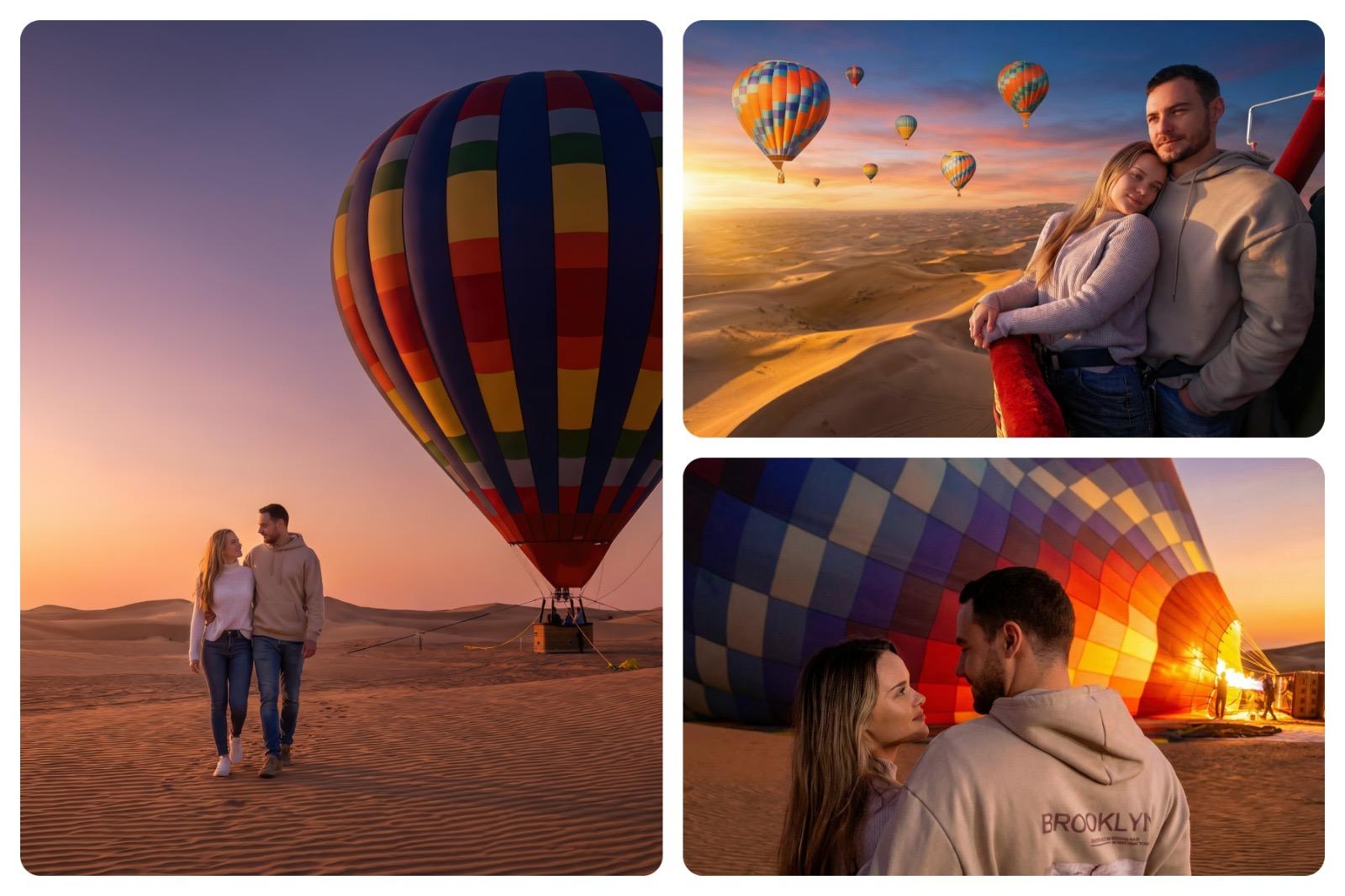 Dubai Desert Sunrise Hot Air Balloon Flight