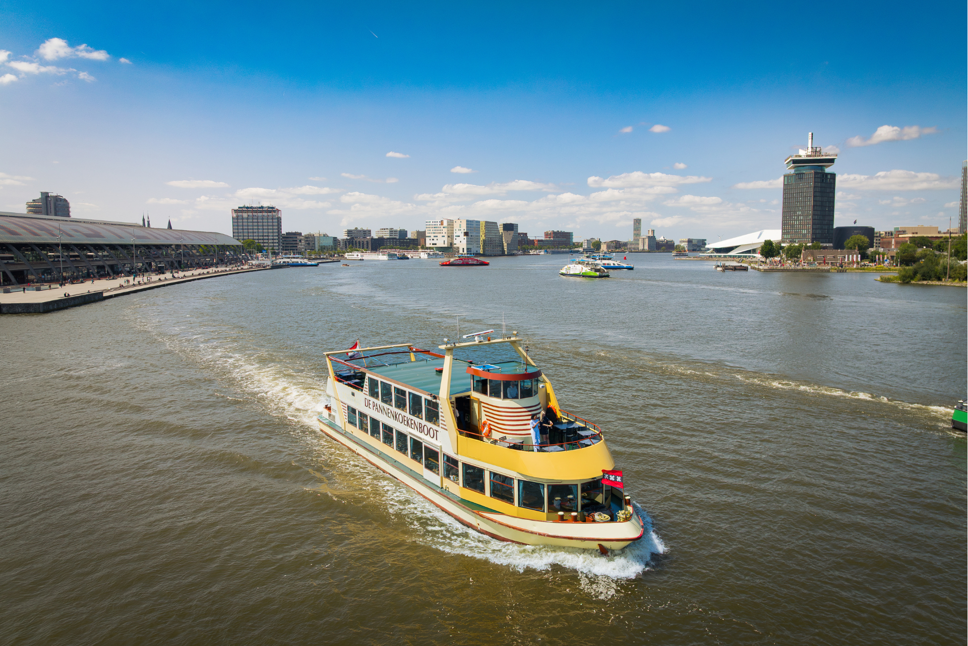 IJ River Cruise with Unlimited Dutch Pancakes