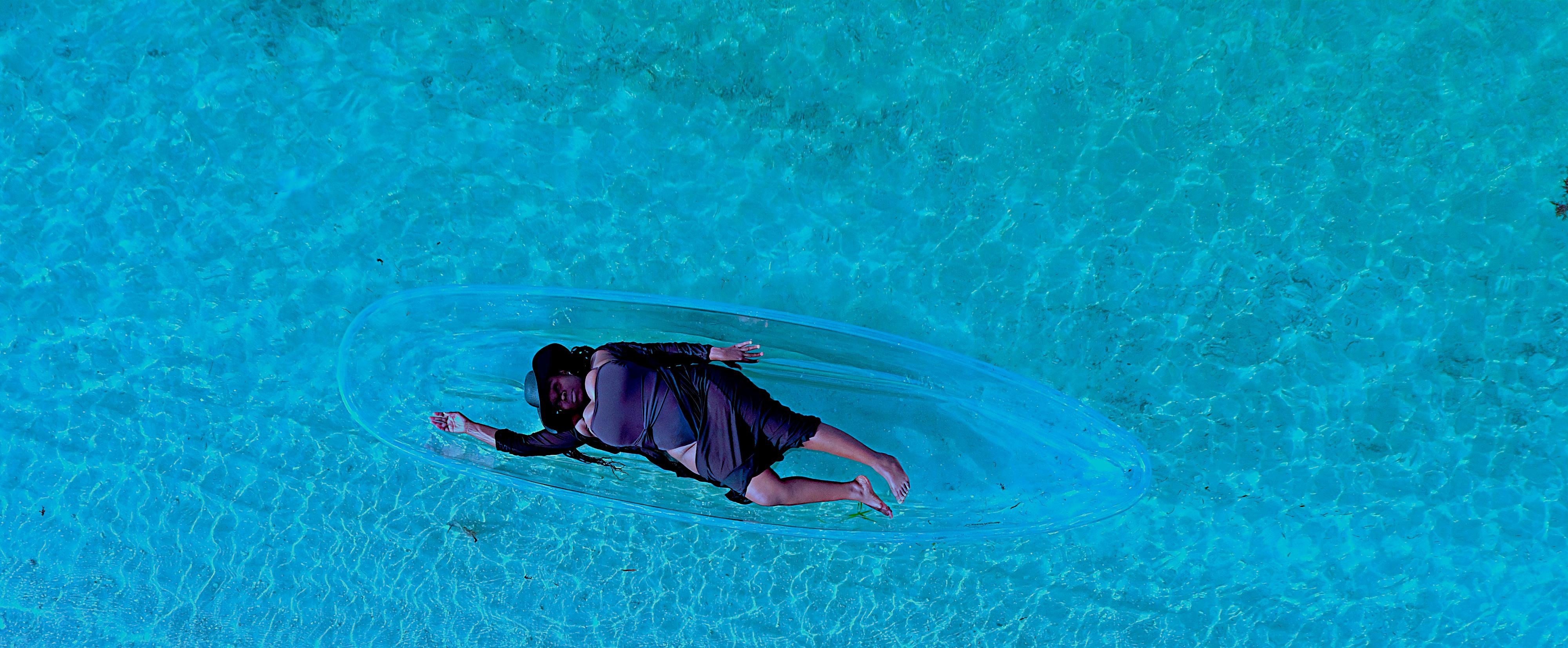 South Beach Clear Kayak Drone Photoshoot