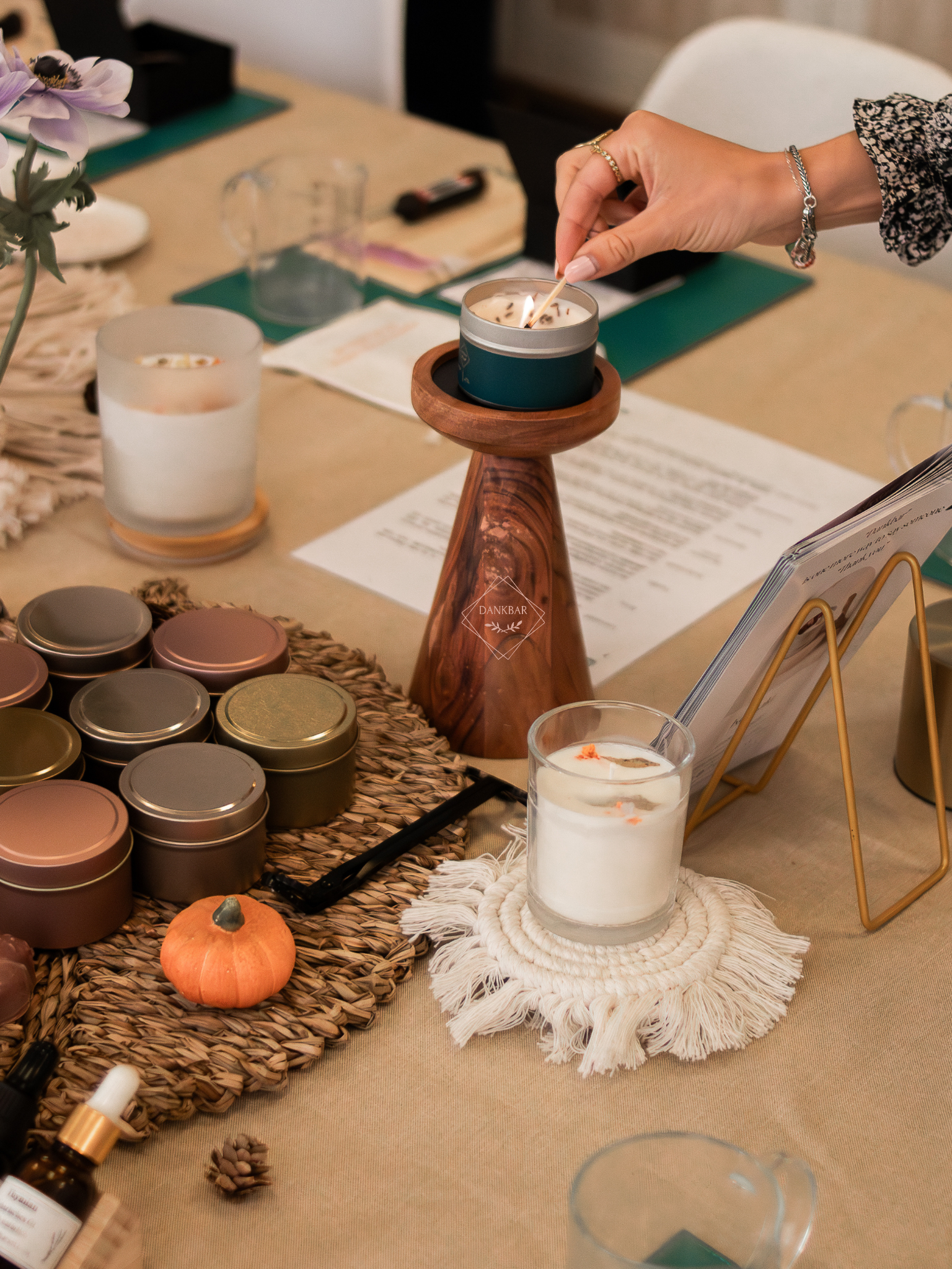 Candle Making Workshop with Wine & Snacks