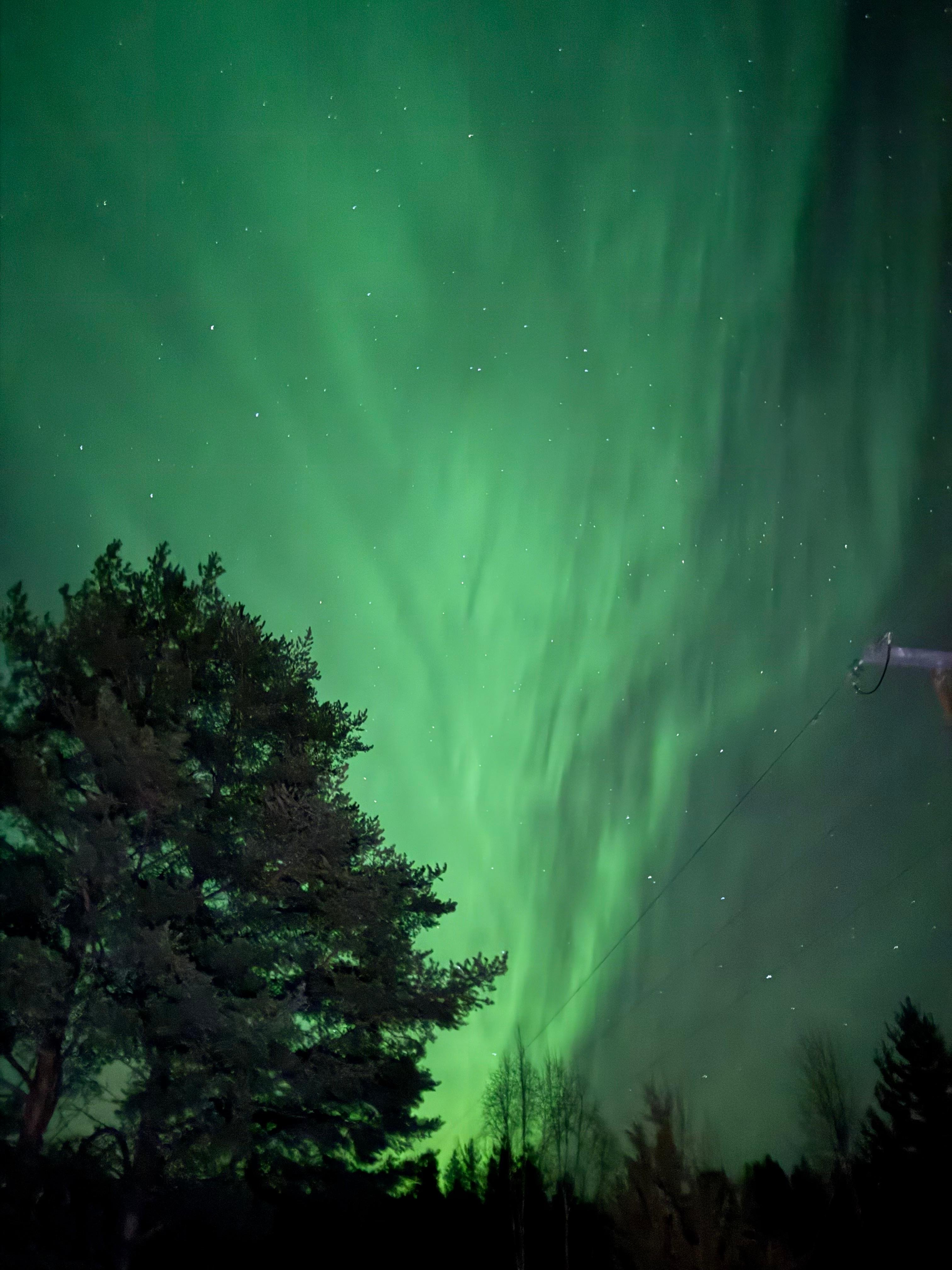 Traditional Lappish Hut Evening with Northern Lights