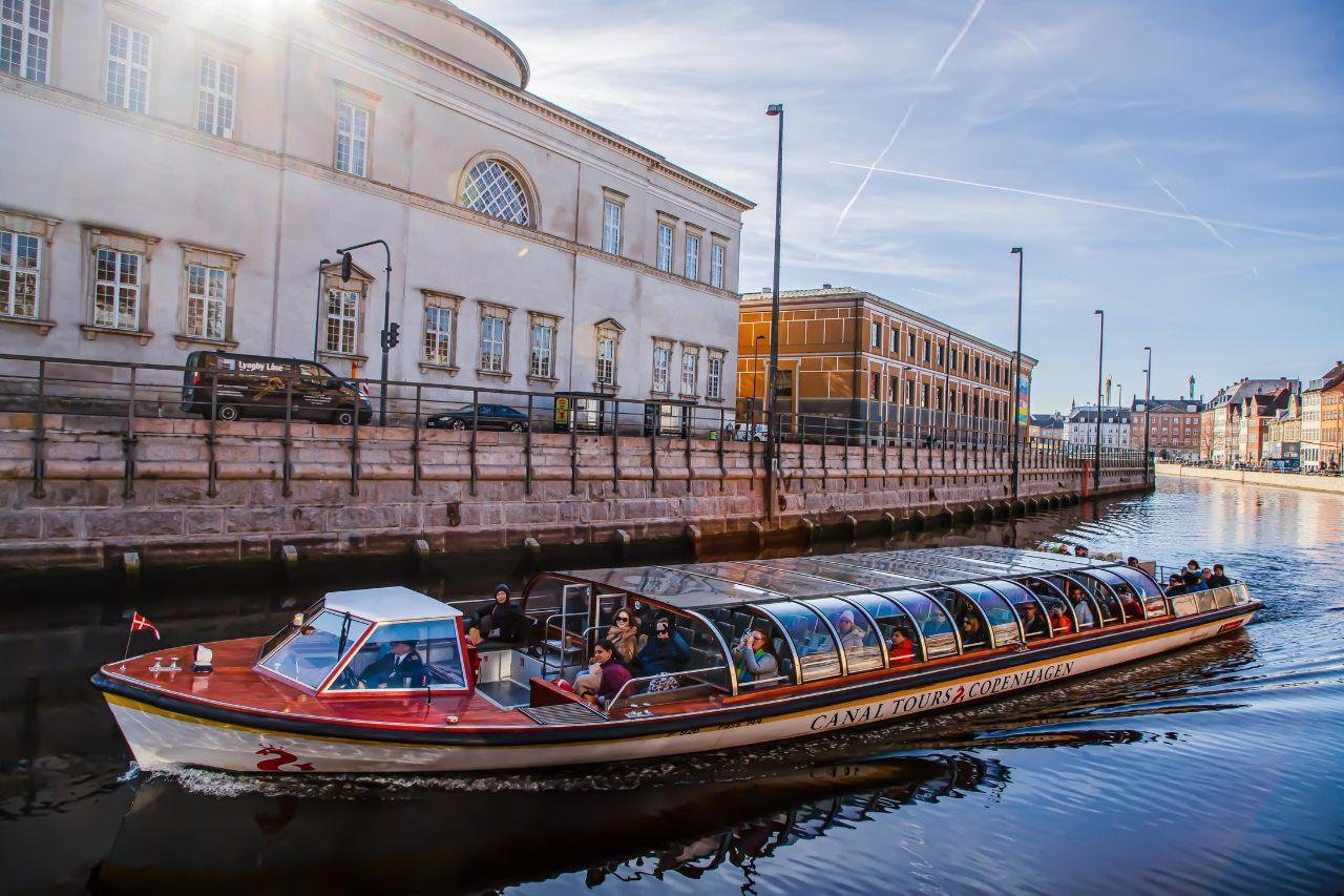 Copenhagen canal boat tour Nyhavn harbour cruise view from the water — image 1