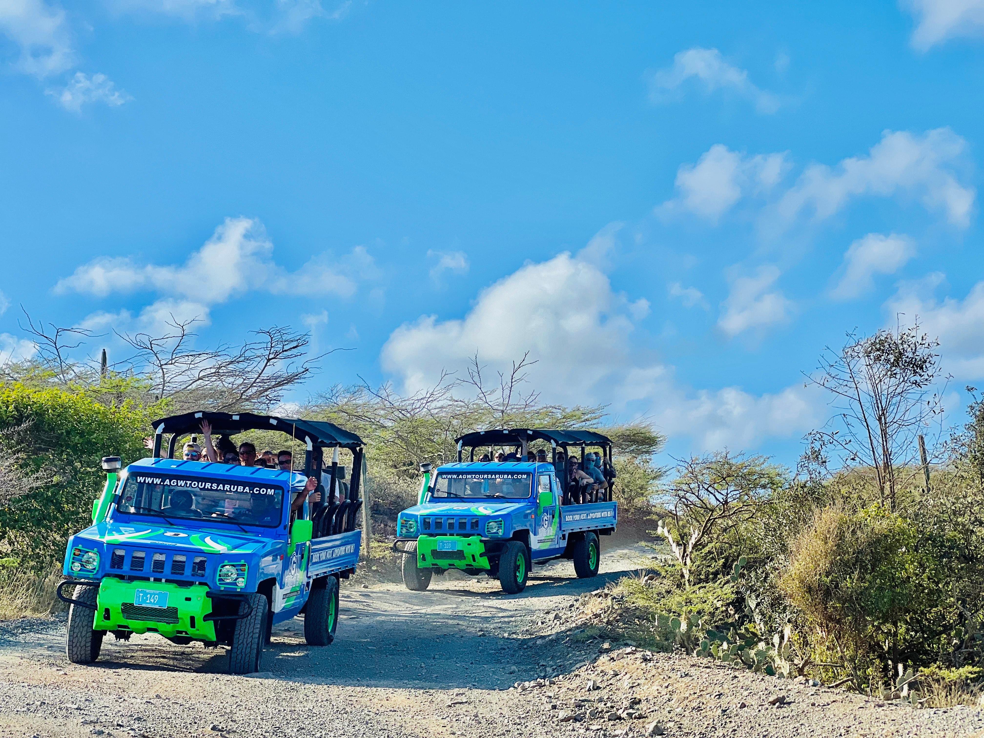 Aruba 4WD Jeep Adventure: Natural Pool, Caves & Baby Beach