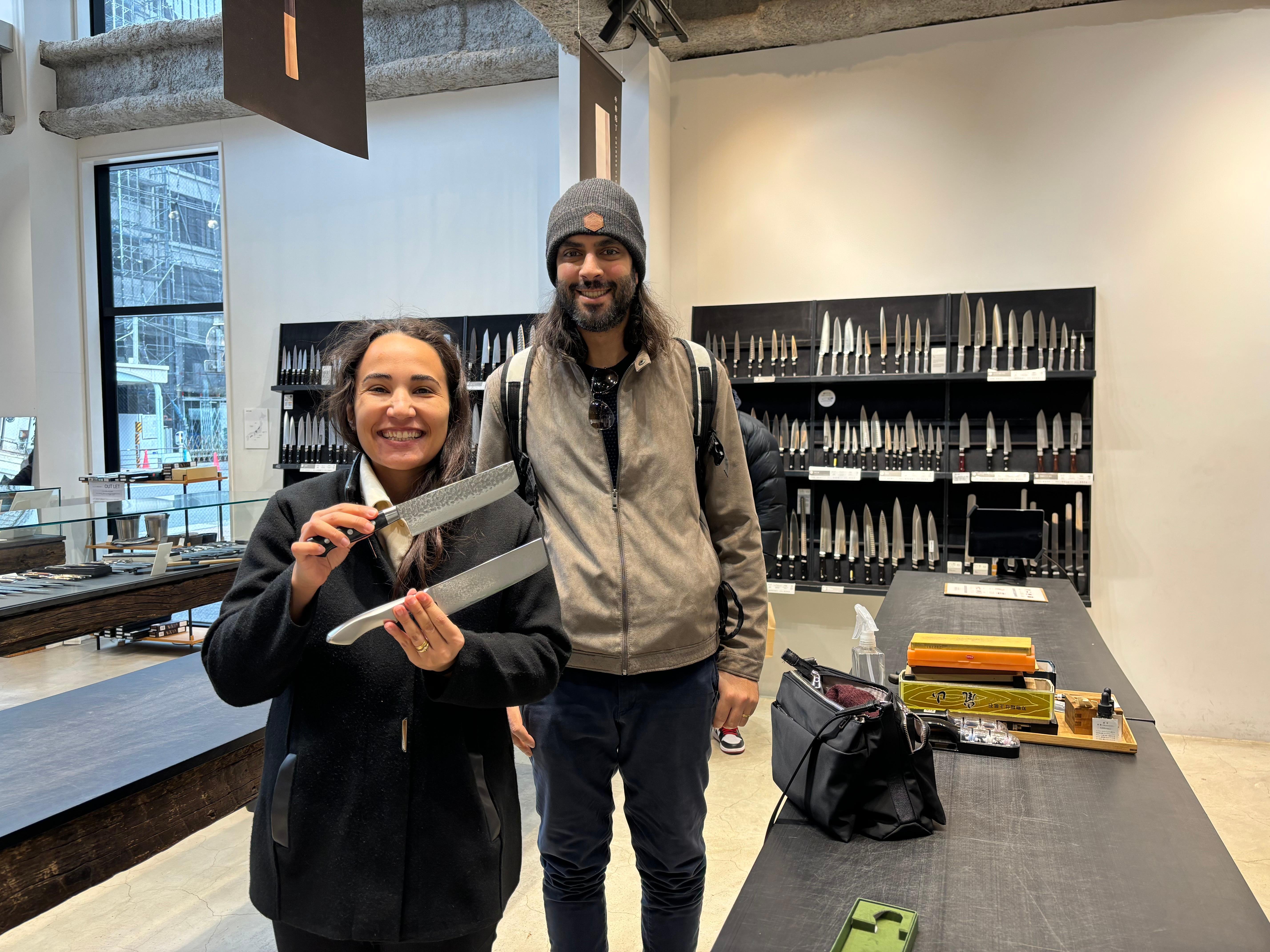 Asakusa: Kitchen knife store visits after history tour
