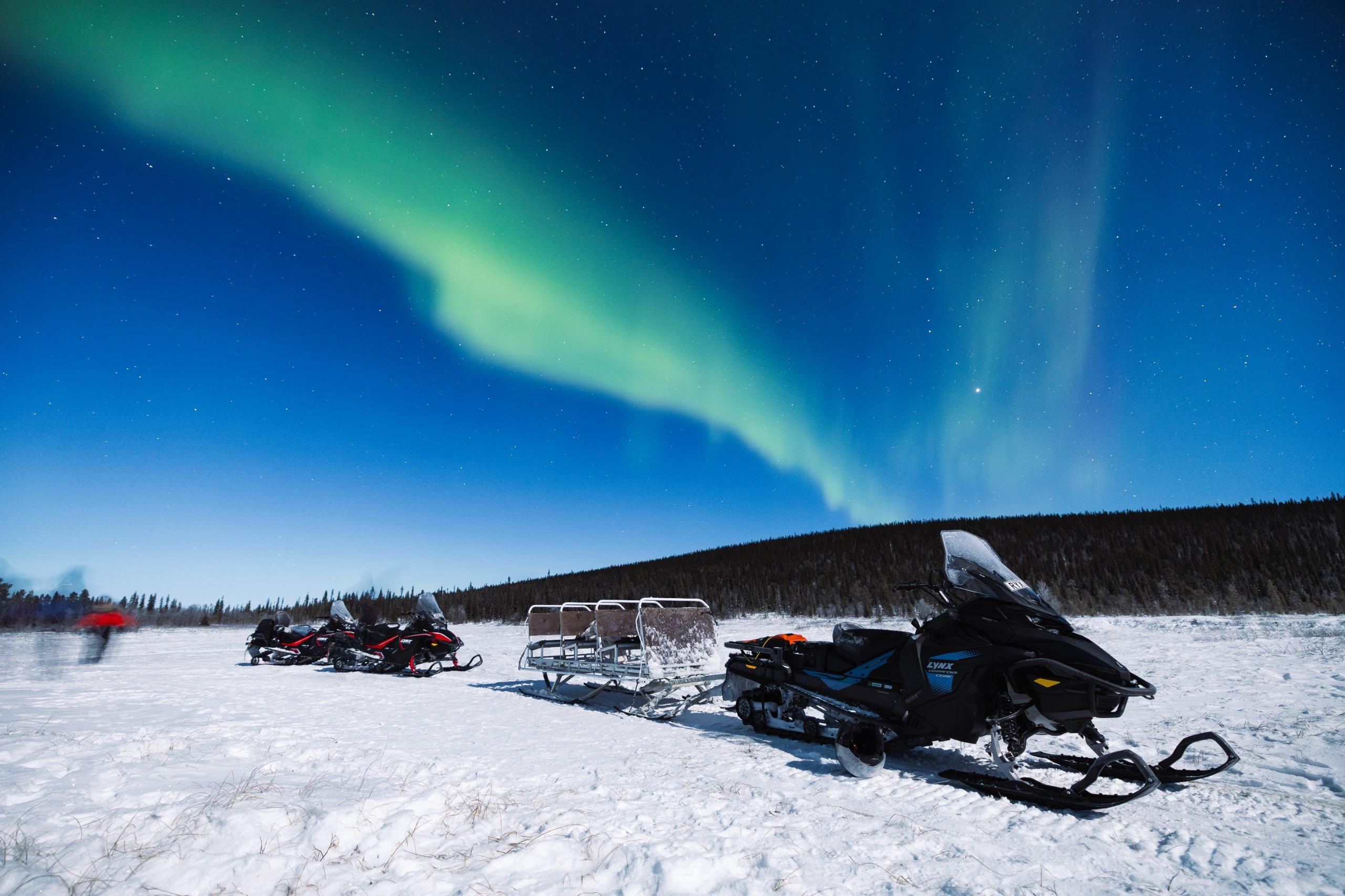 Kiruna Night Snowmobile & Northern Lights Safari
