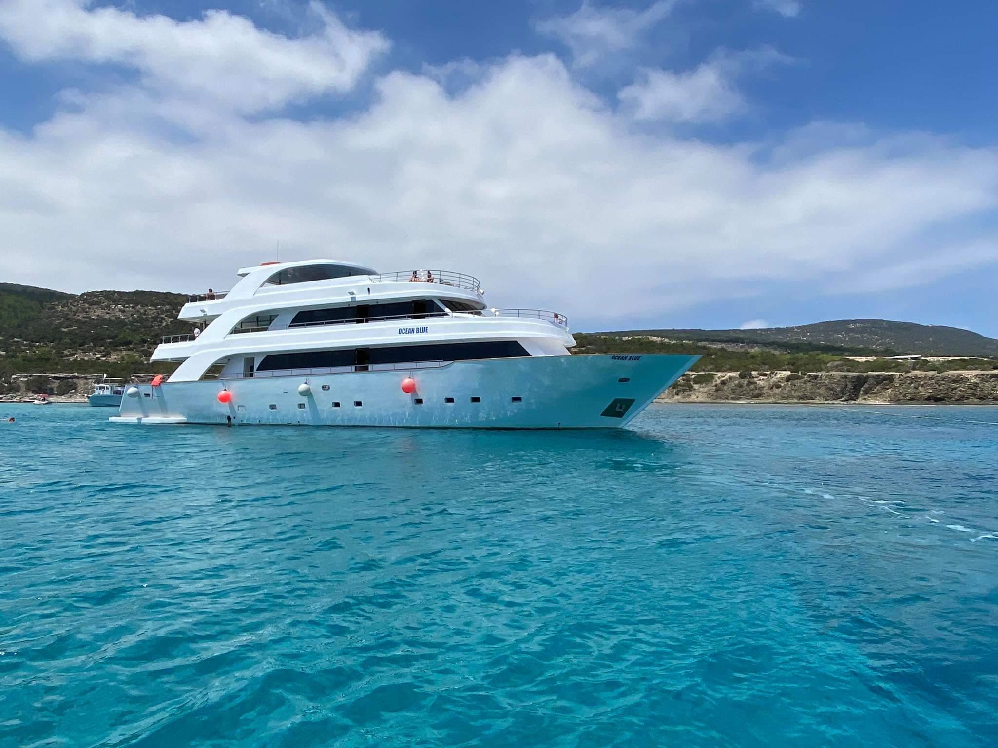 Paphos Blue Lagoon Boat Day: BBQ, Open Bar & Water Activities