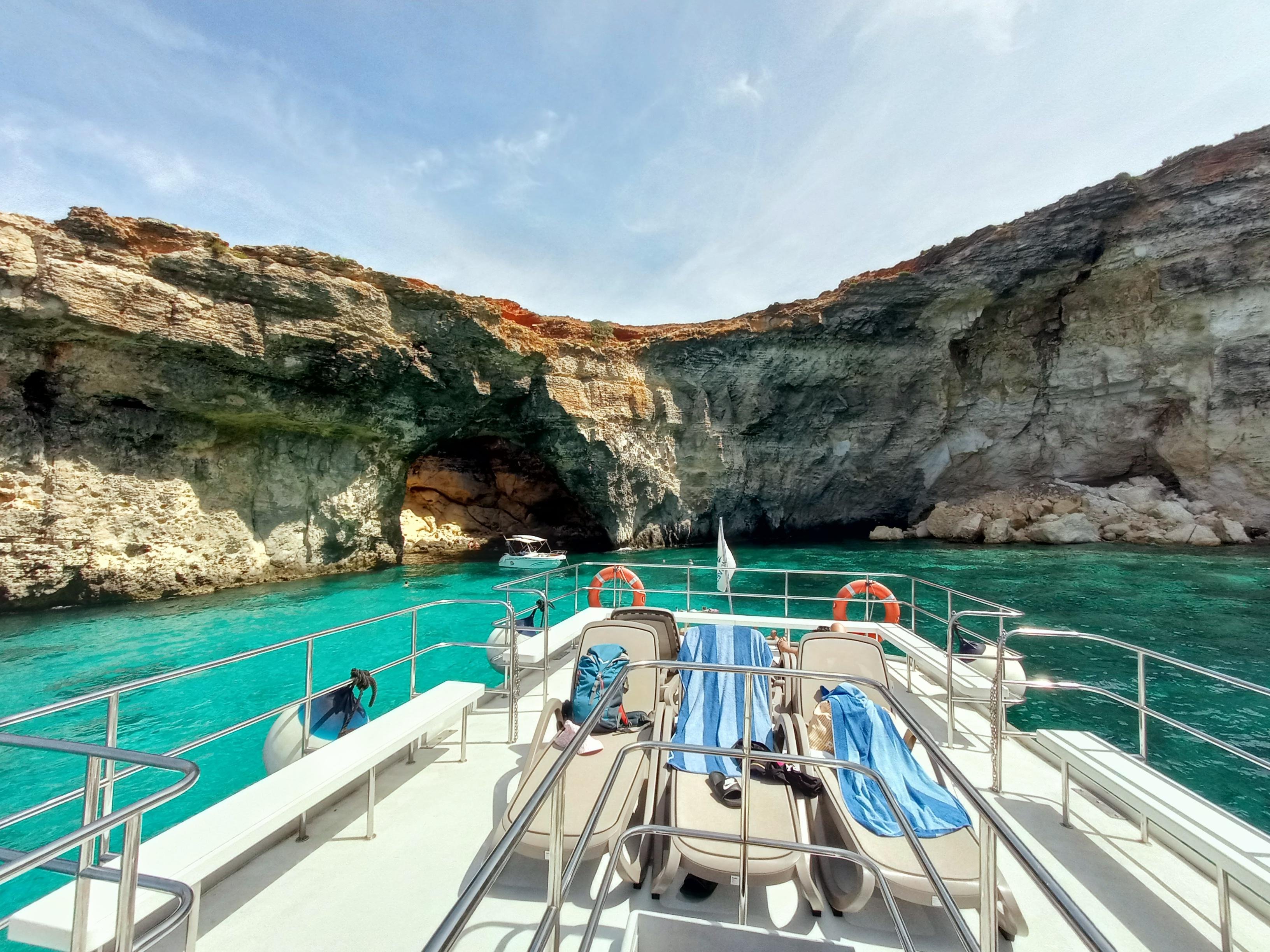 Comino 3-Bay Cruise: Blue Lagoon, Crystal Lagoon & Halfa Rock