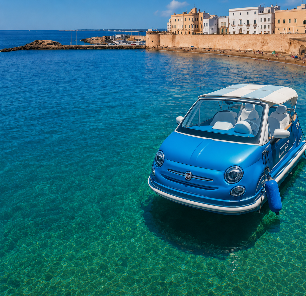 Gallipoli Fiat 500 Boat Tour