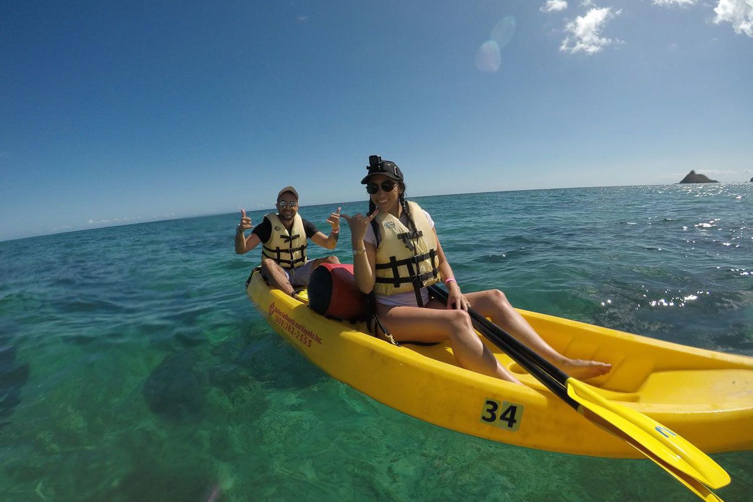 Kailua Bay Guided Kayak Adventure with Lunch & Beach Day Pass