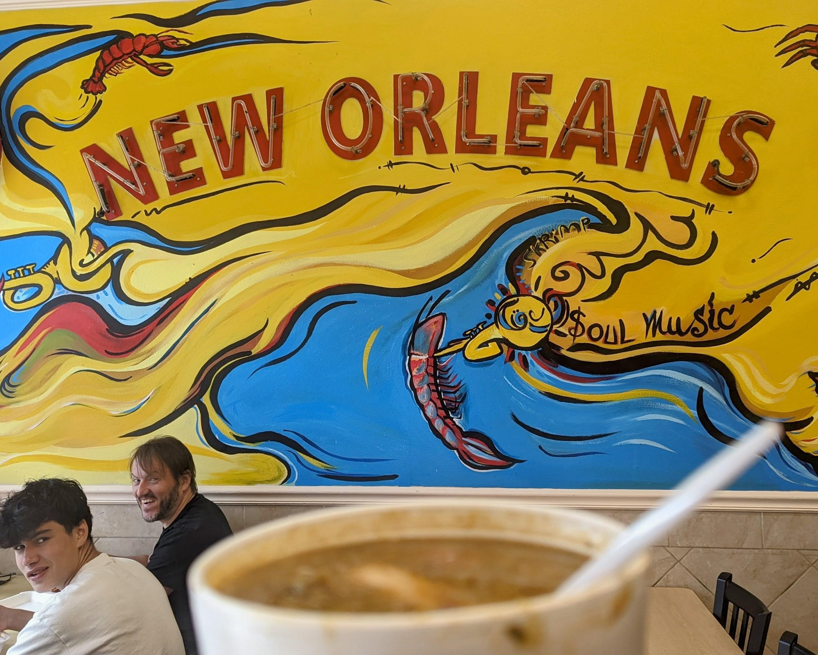 Cyclists on a New Orleans culinary bike tour between food stops