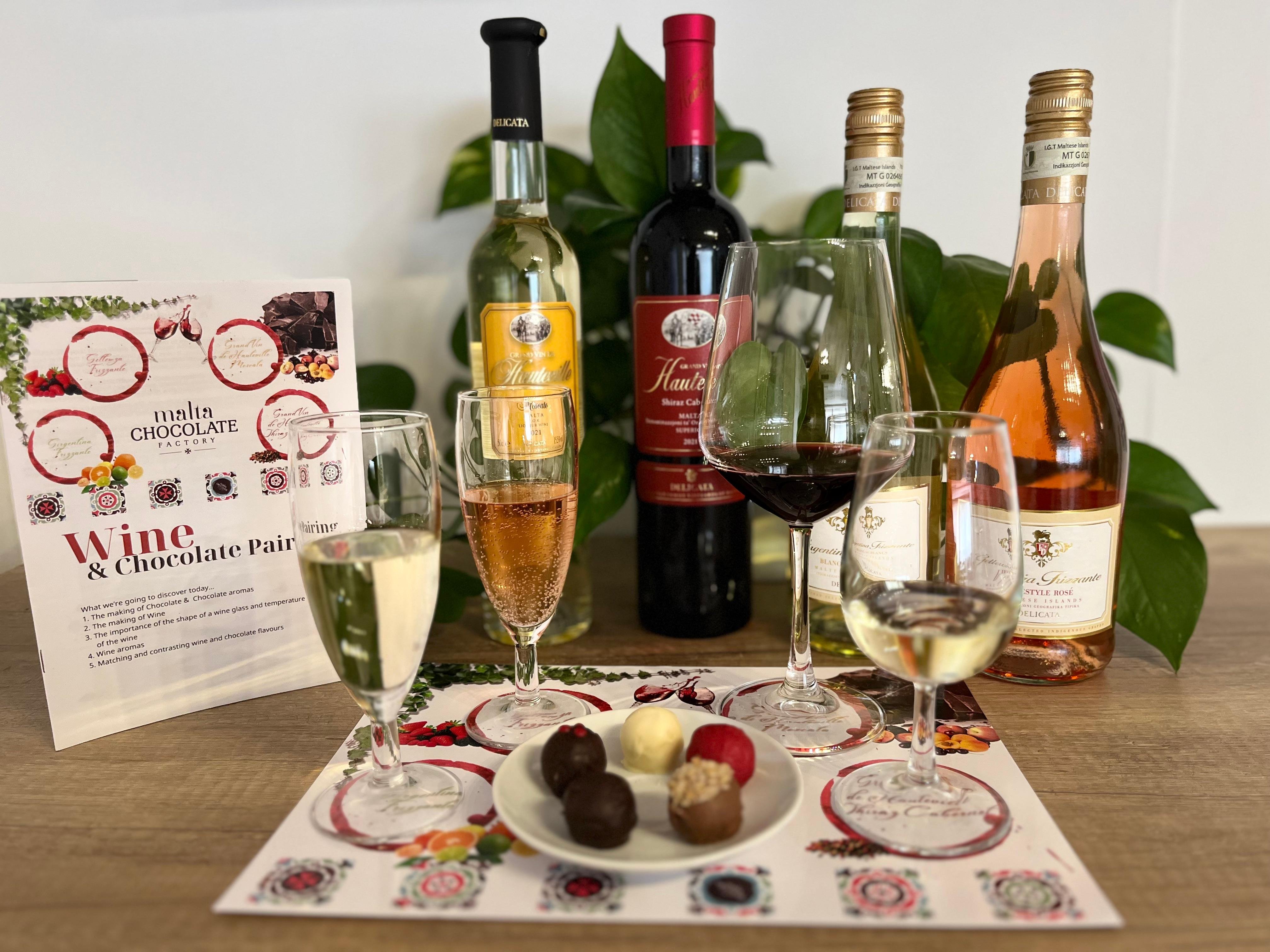 Maltese Wine & Chocolate Pairing Experience