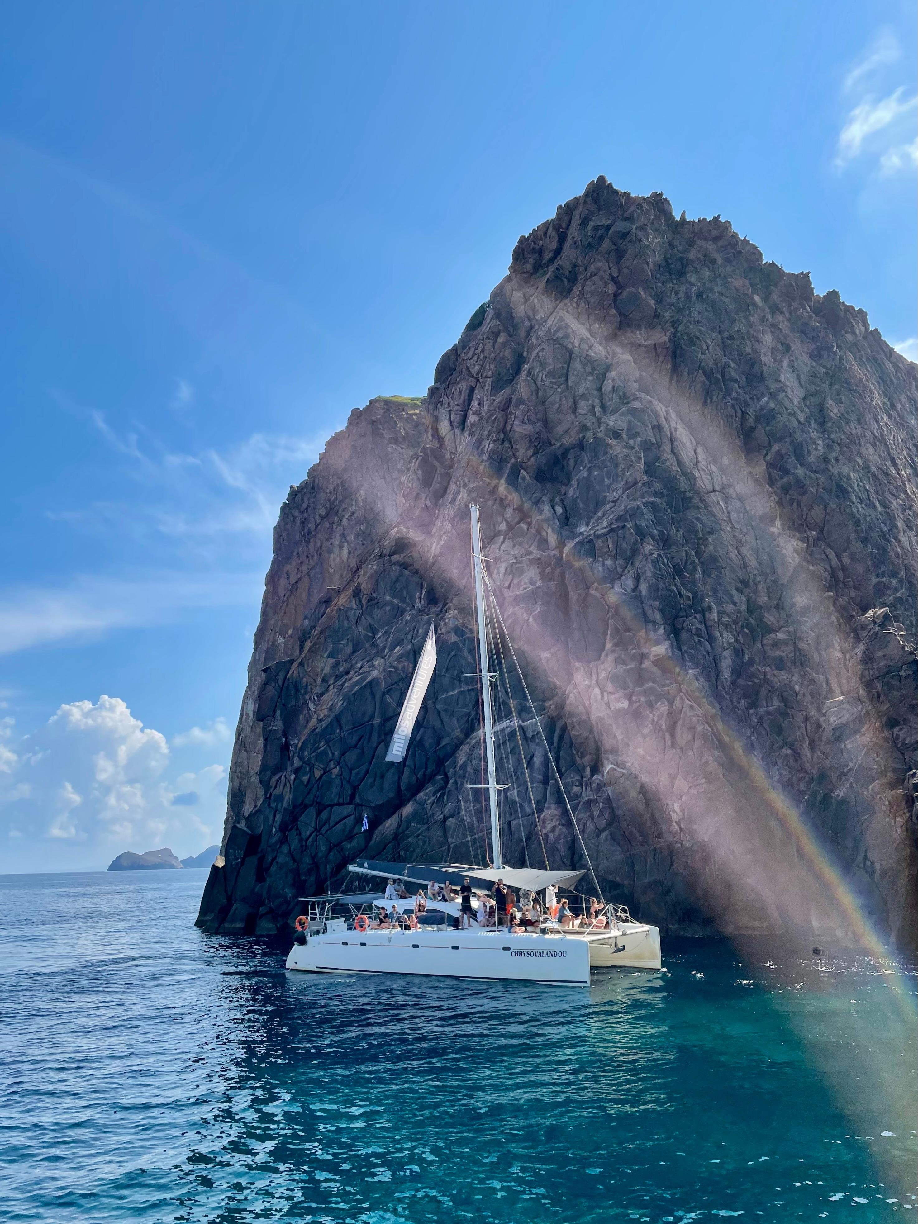 Polyaigos cruise Milos uninhabited island Aegean catamaran — image 8