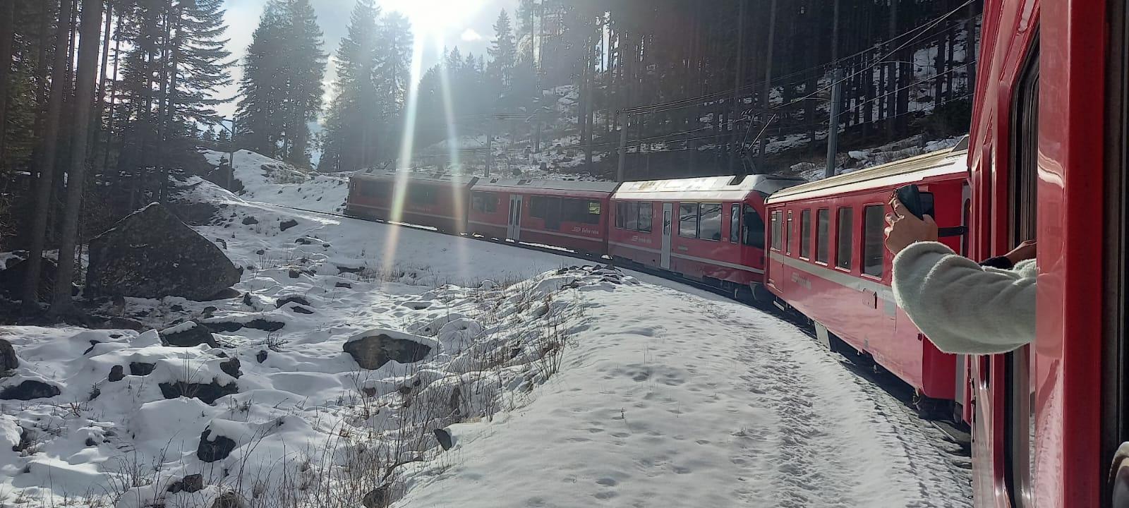 Milan to St. Moritz & Bernina Red Train Day Trip