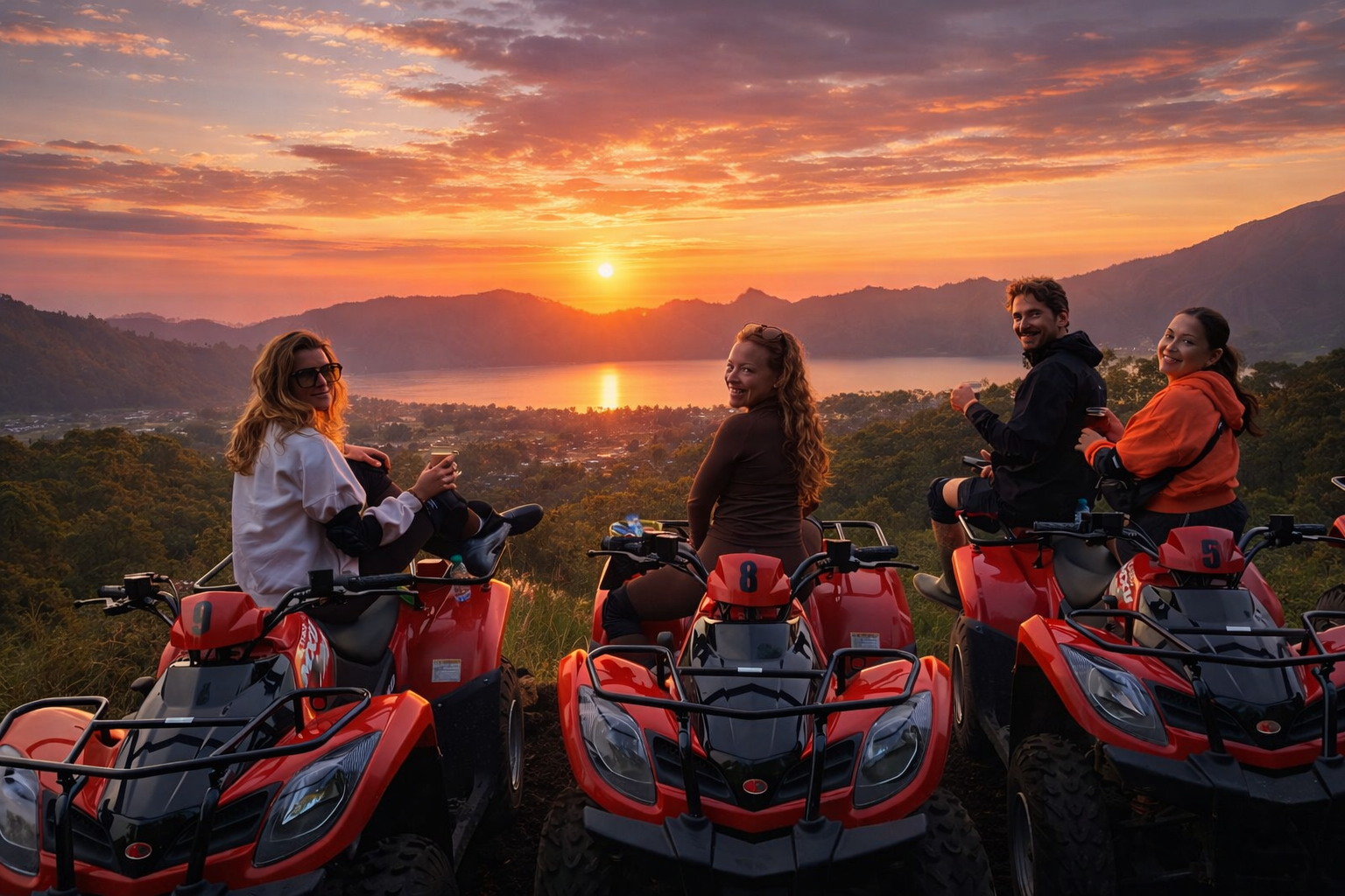 Mount Batur ATV Sunrise, Breakfast & Hot Spring Adventure