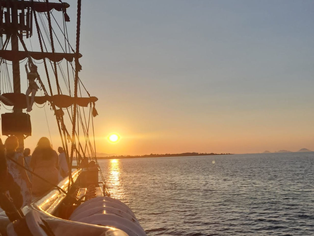 Sunset Sailing on Pirate Boat Maria Magdalini from Kardamena