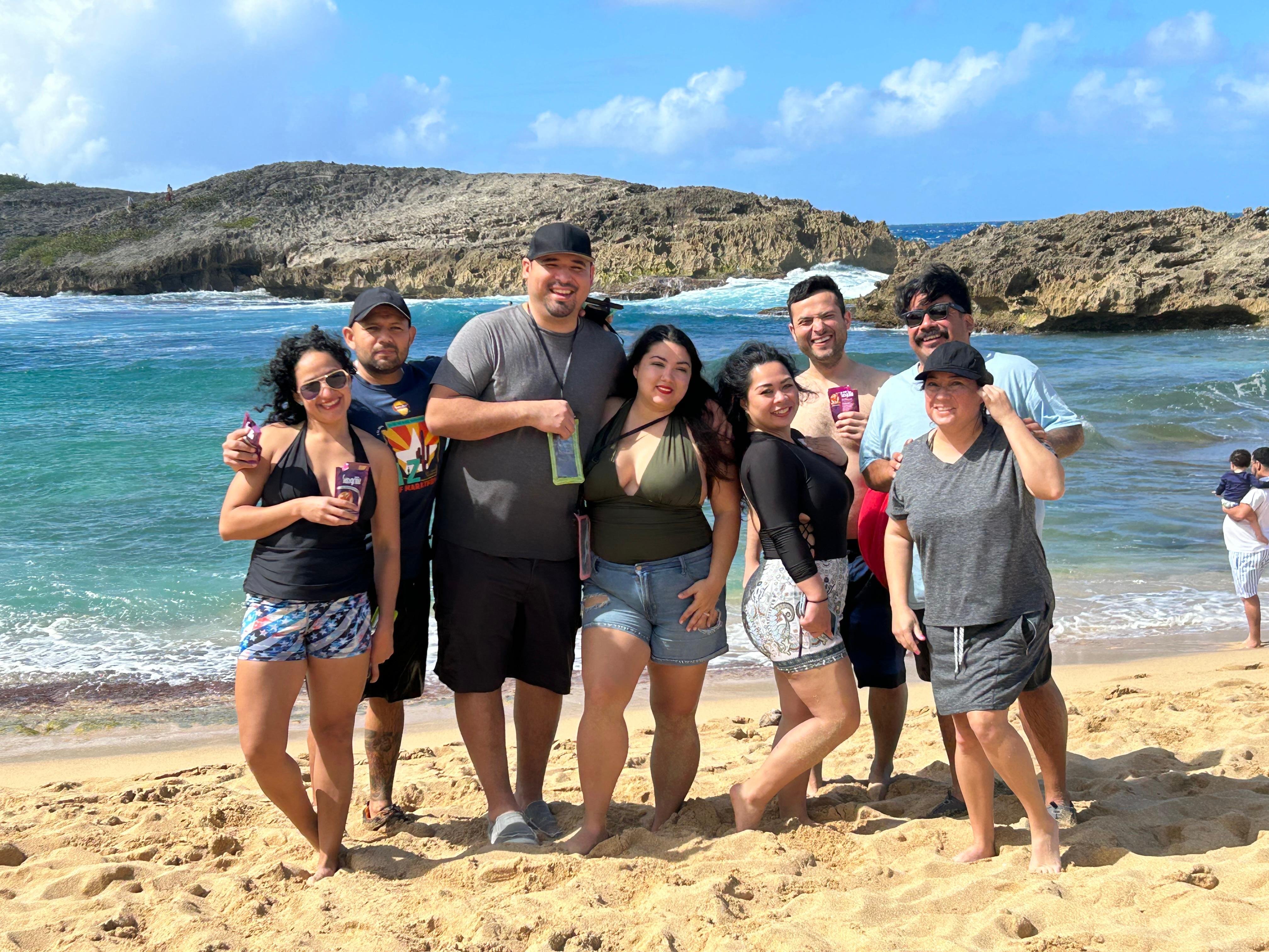 Charco Azul Canyon, Caves, and Mar Chiquita Beach Adventure