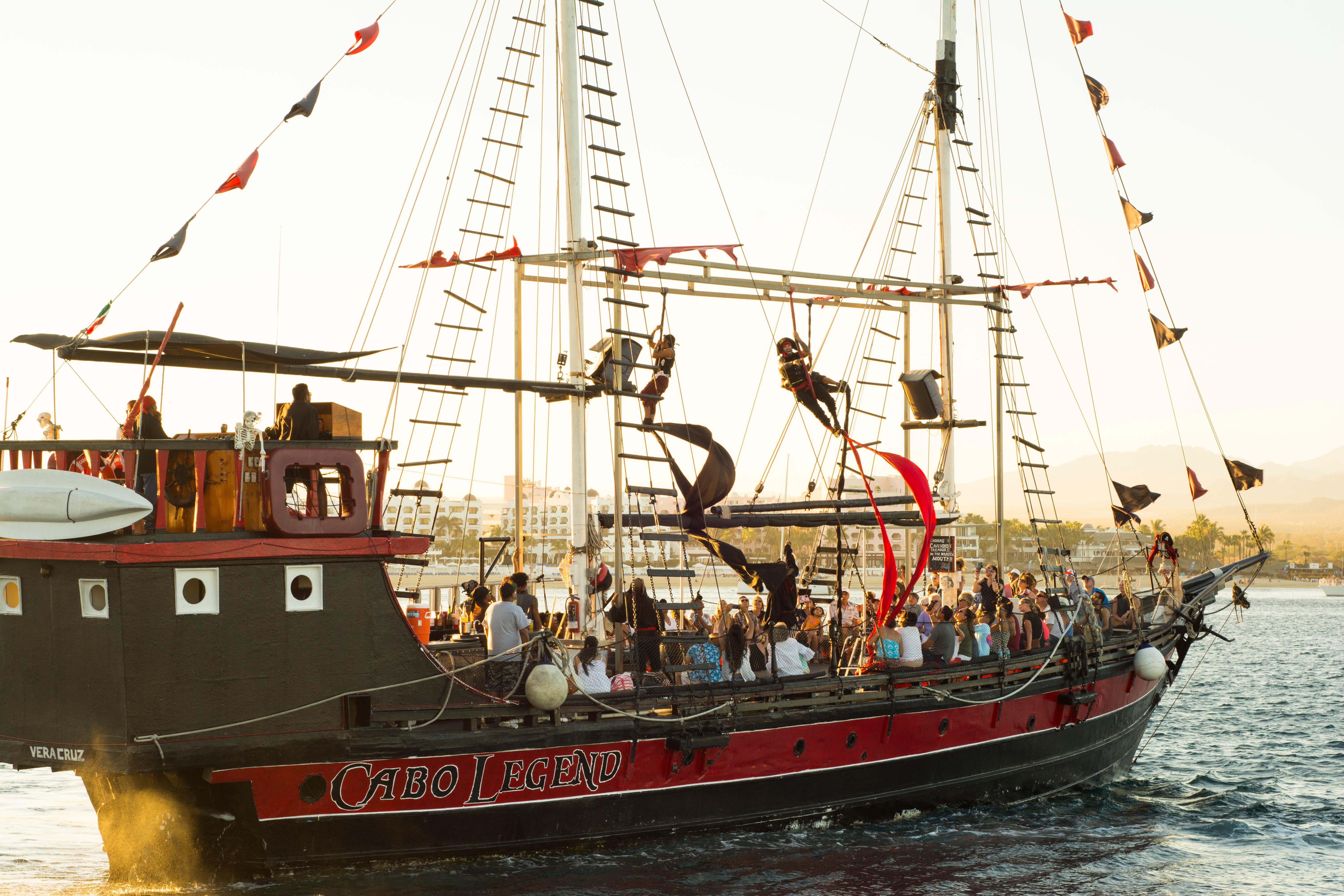 Cabo Sunset Pirate Ship Cruise with BBQ Dinner & Open Bar