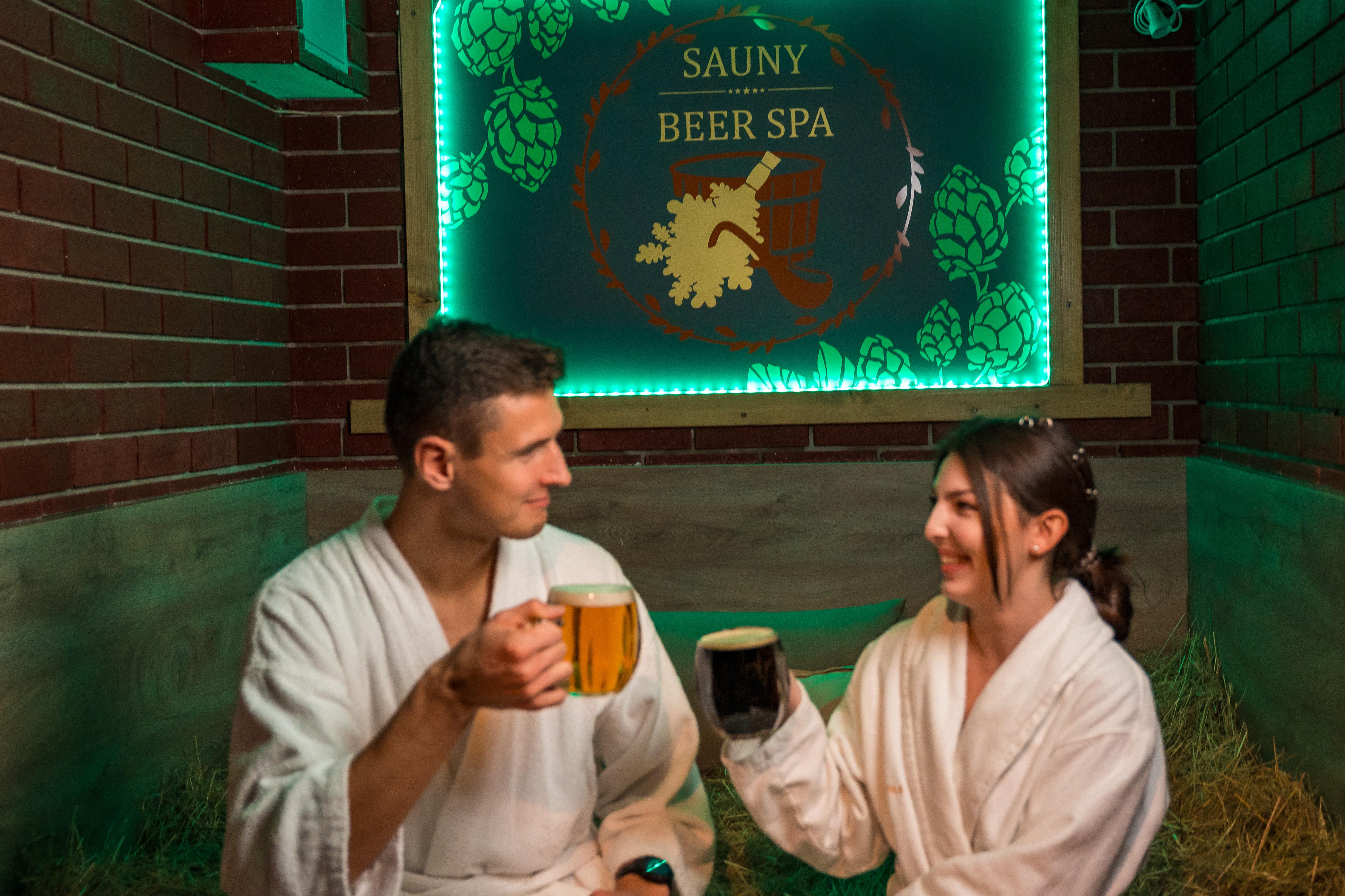 Prague Beer Spa with Unlimited Czech Beer & Sauna