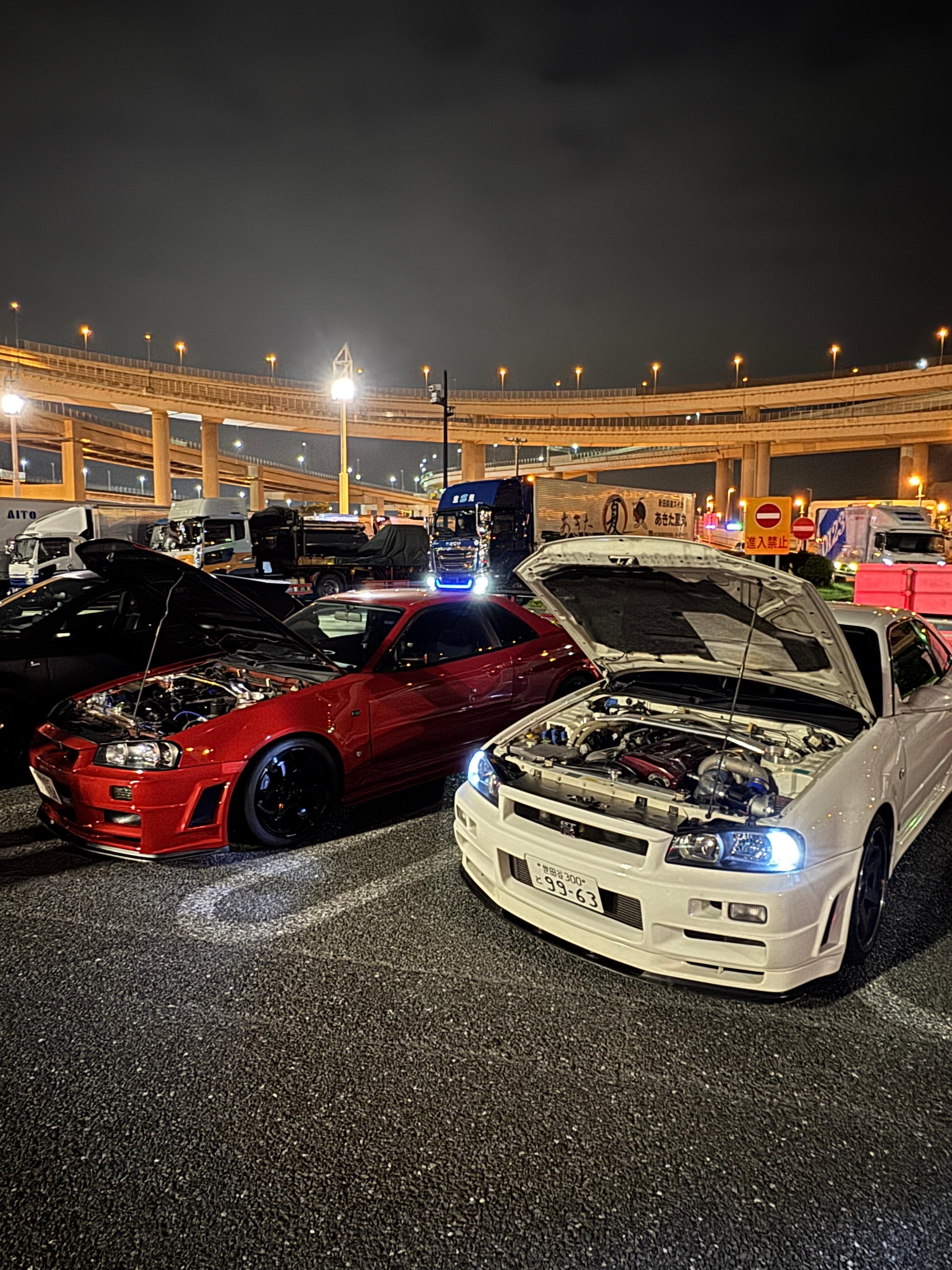 【450hp-700hp R34 GT-R】Daikoku PA, Tokyo: Private Tour