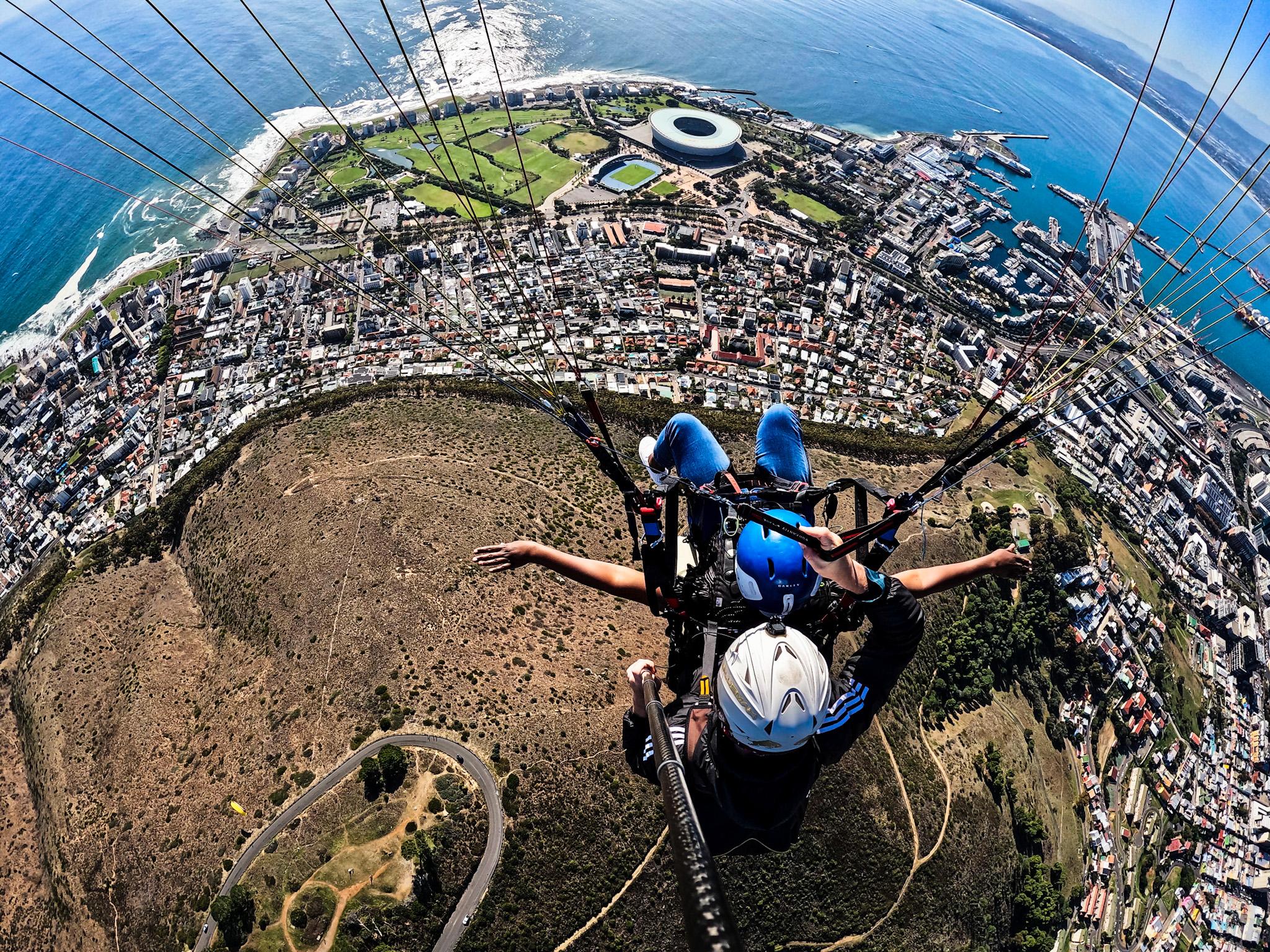 Cape Town Tandem Paragliding with Table Mountain Views