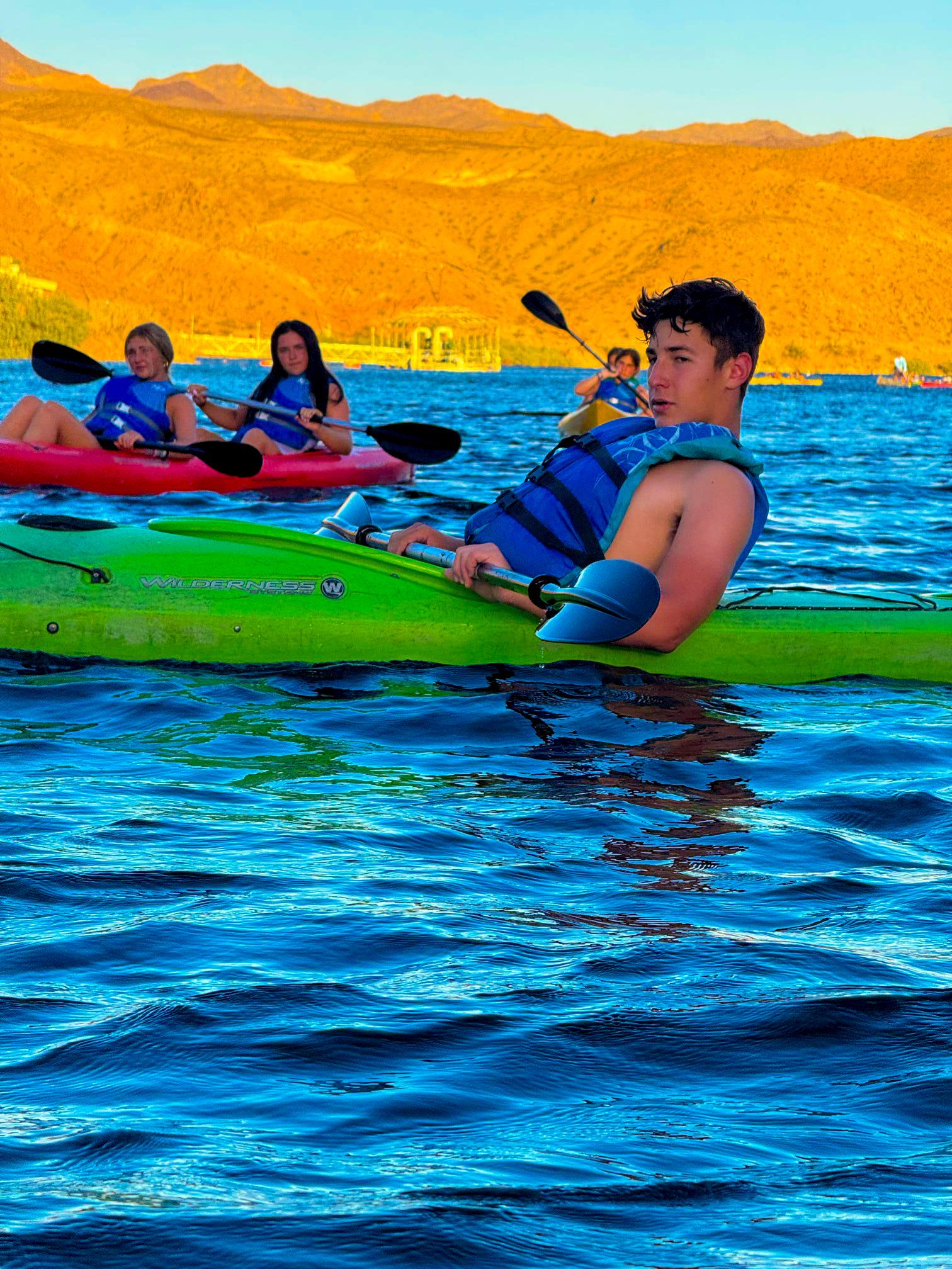 Emerald Cave Sunset Kayak Adventure with Campfire & Stargazing