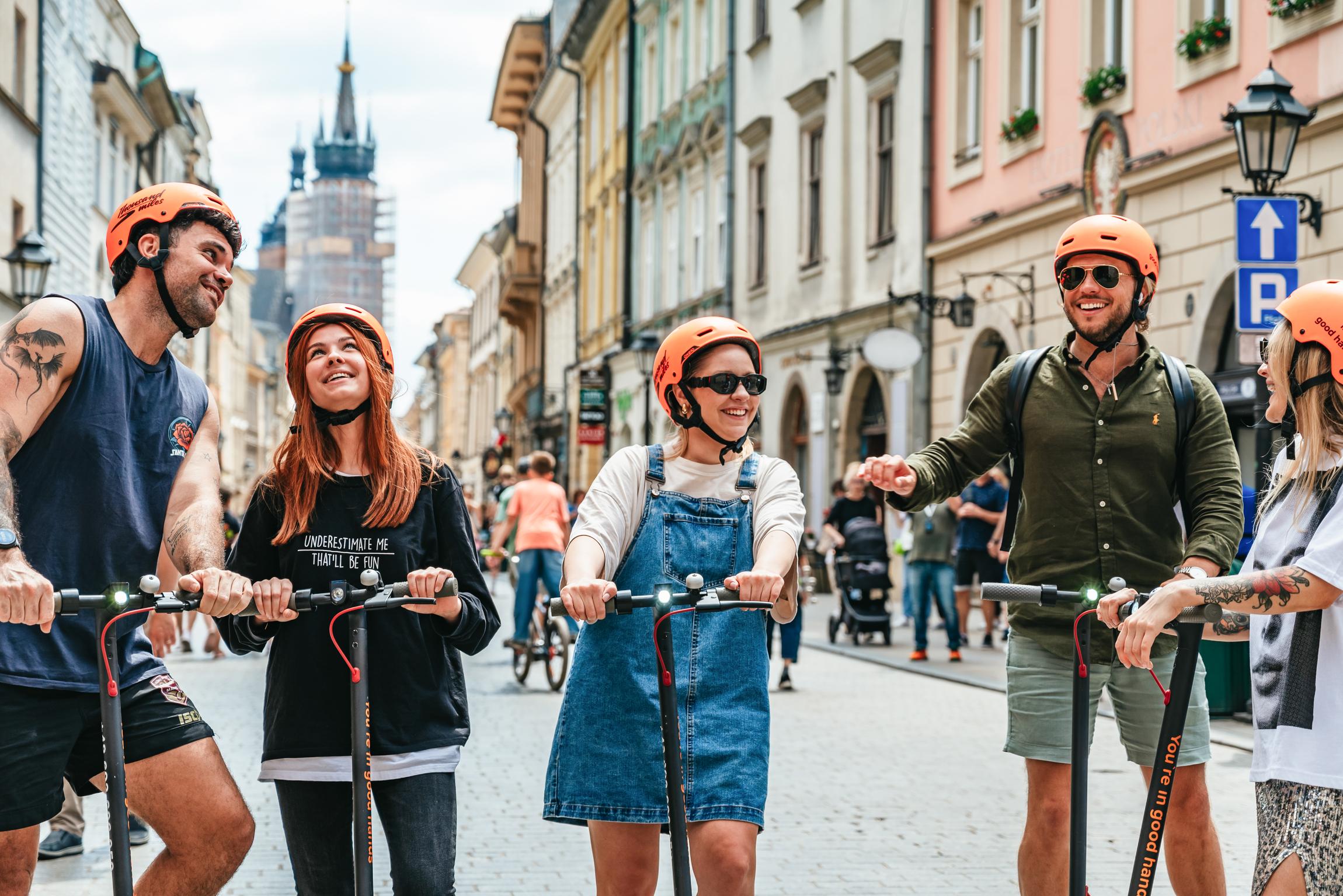 Krakow E-Scooter Tour with Polish Food Tastings