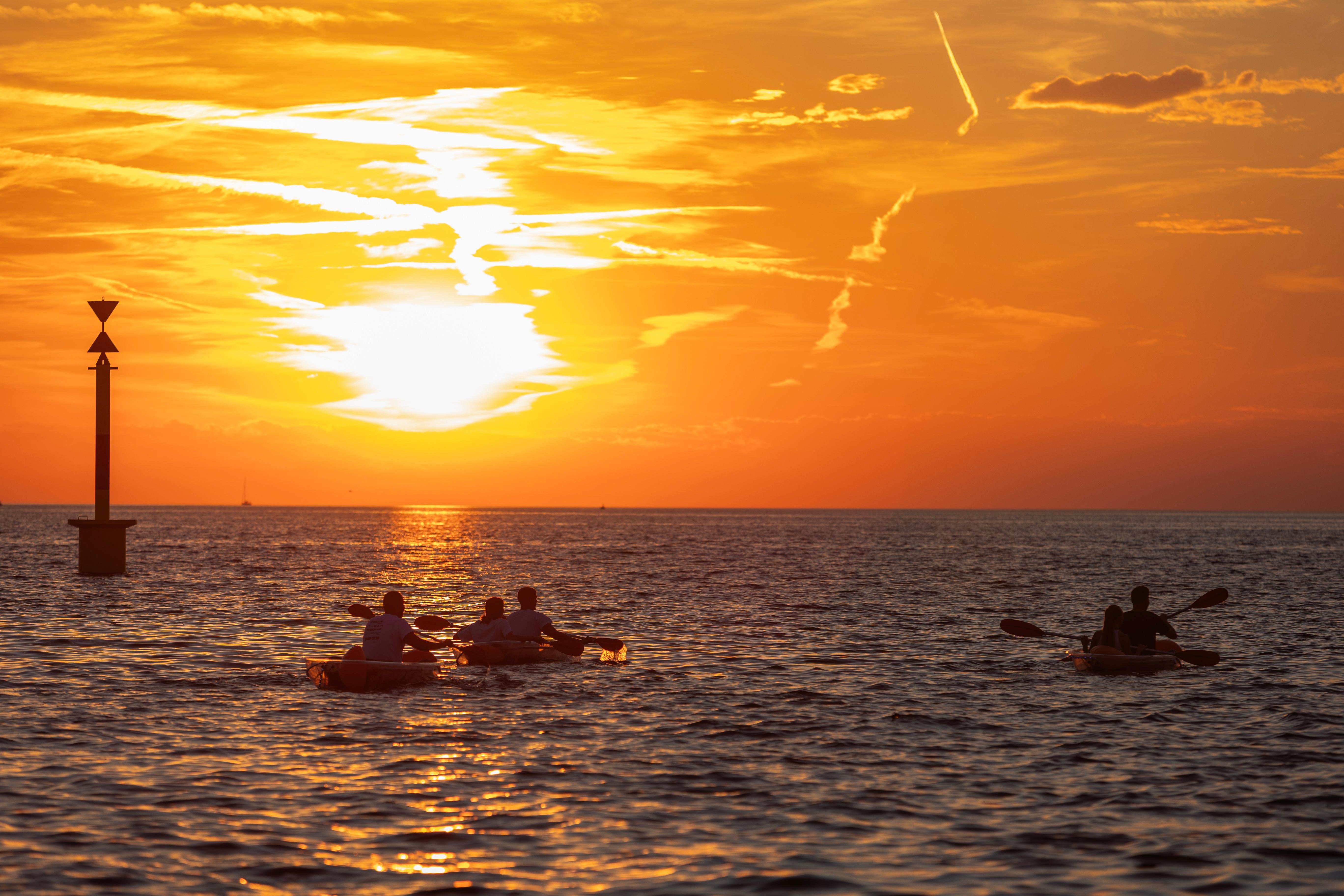 Zadar Transparent LED Kayak Sunset & Night Glow Tour