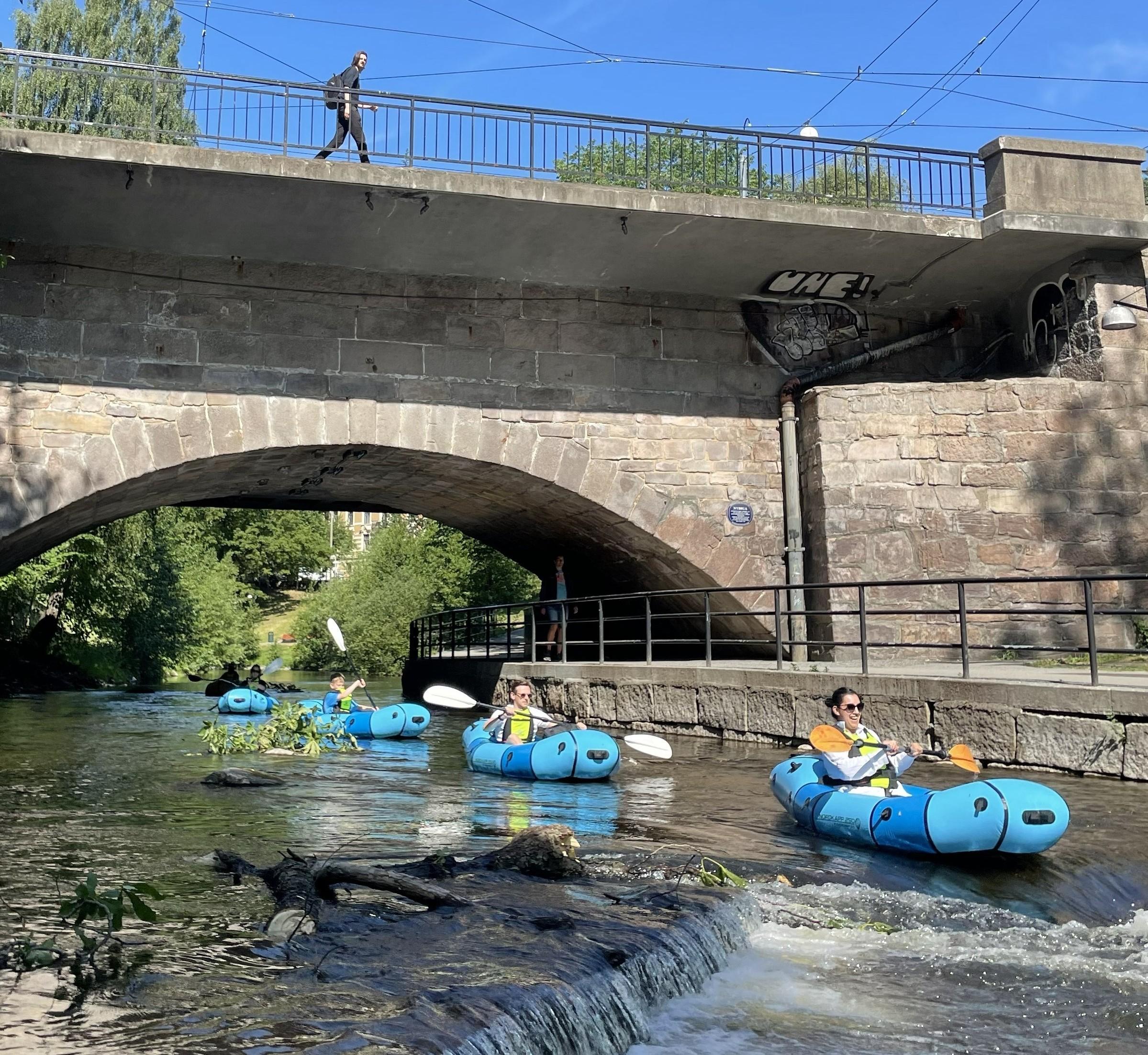 Packrafting Adventure Through Central Oslo