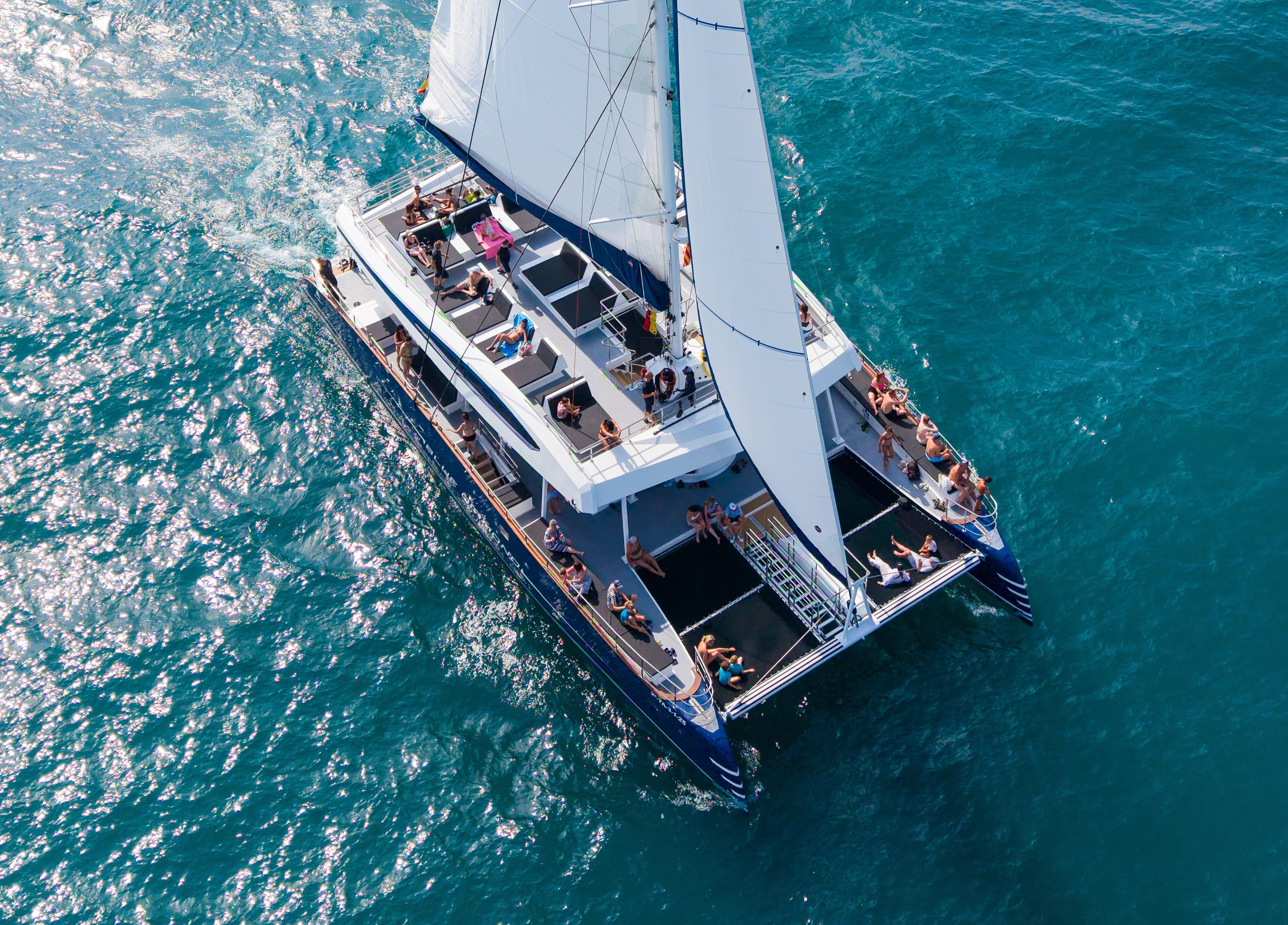 Costa Dorada Catamaran Cruise with BBQ & Open Bar