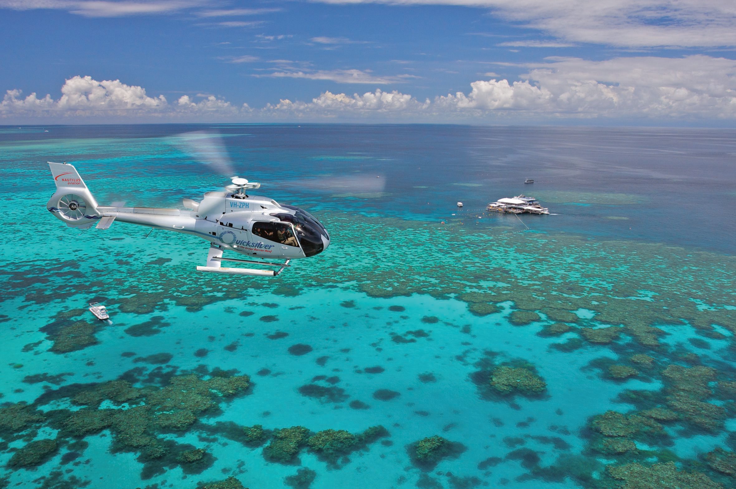 Great Barrier Reef Day Trip with Helicopter Flight from Port Douglas