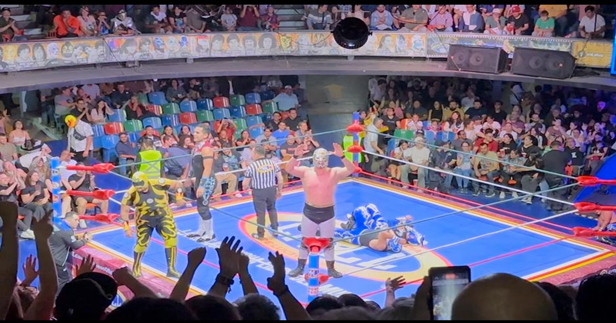 Saturday Lucha Libre Night at Arena Coliseo, Mexico City