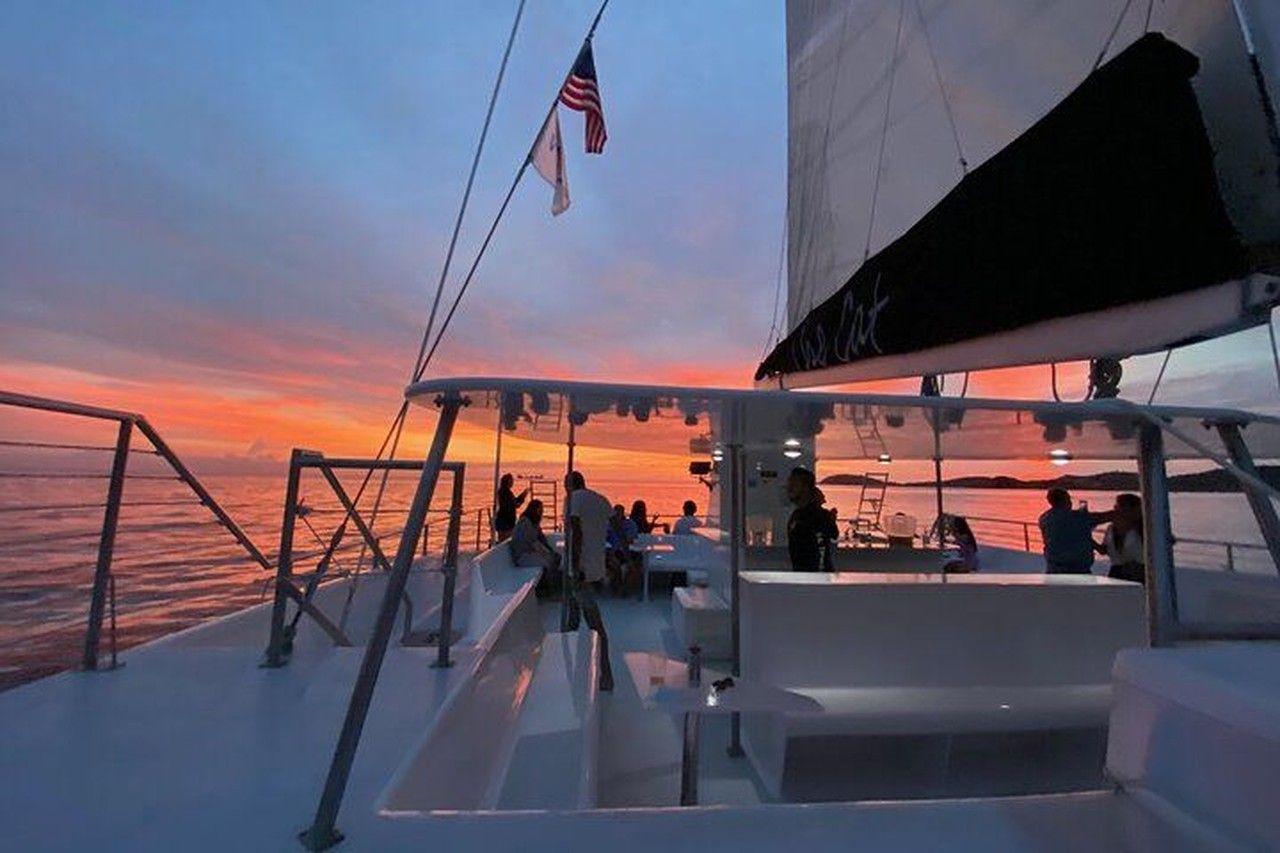 Caribbean Sunset Catamaran with Drinks & Bites