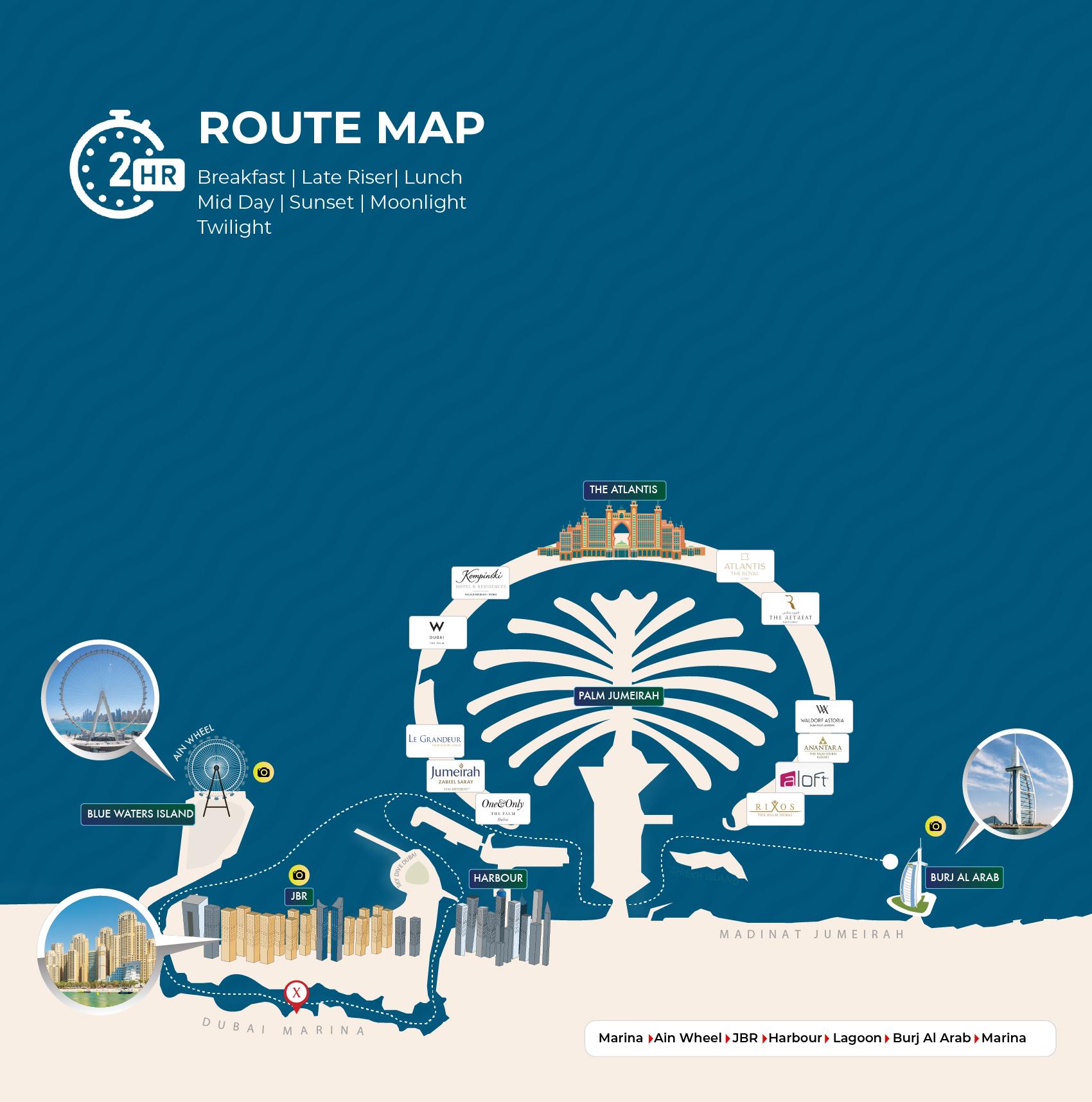 Dubai Marina Luxury Yacht Cruise with Breakfast or BBQ
