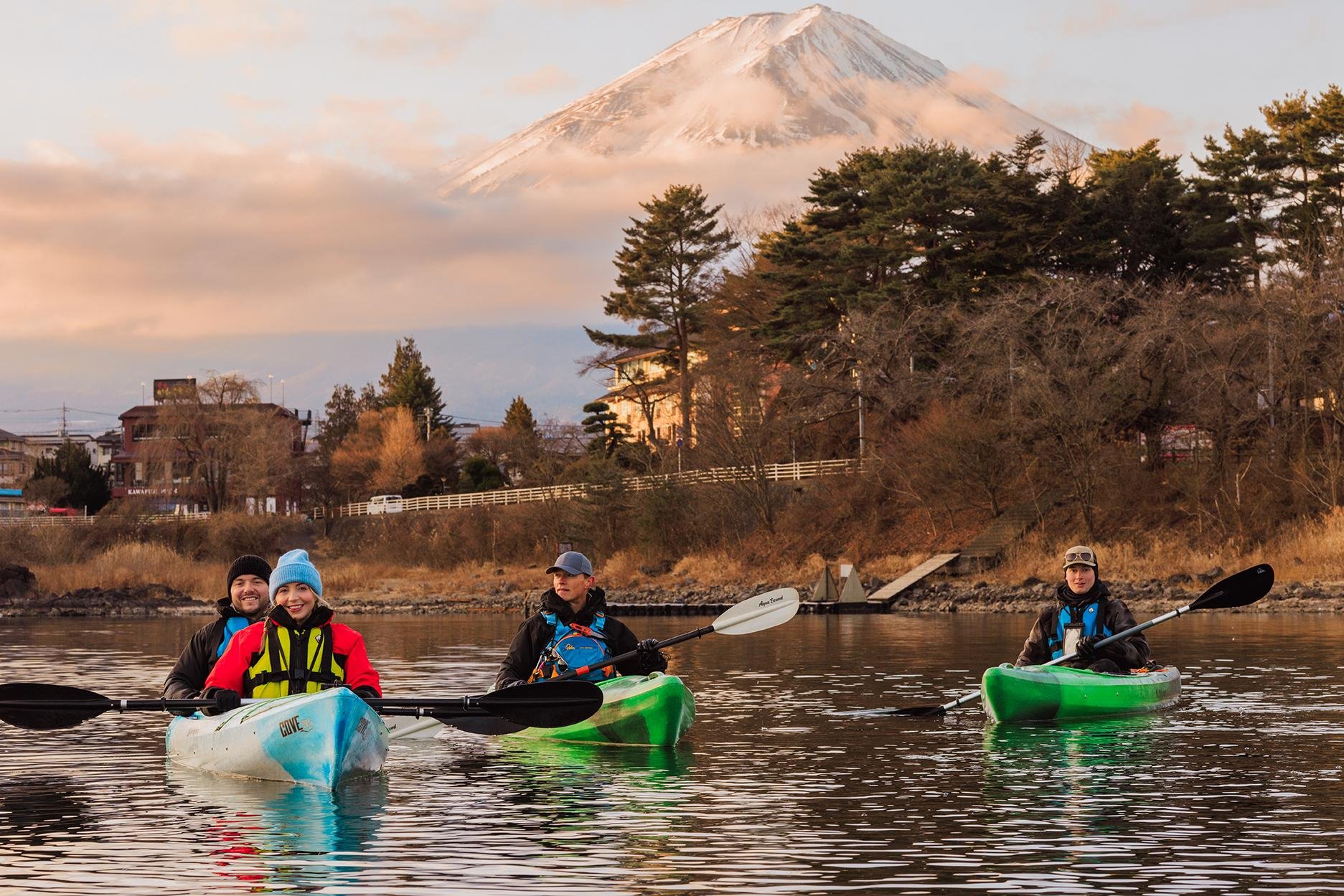 Early Morning Kayaking & Coffee on Lake Kawaguchiko