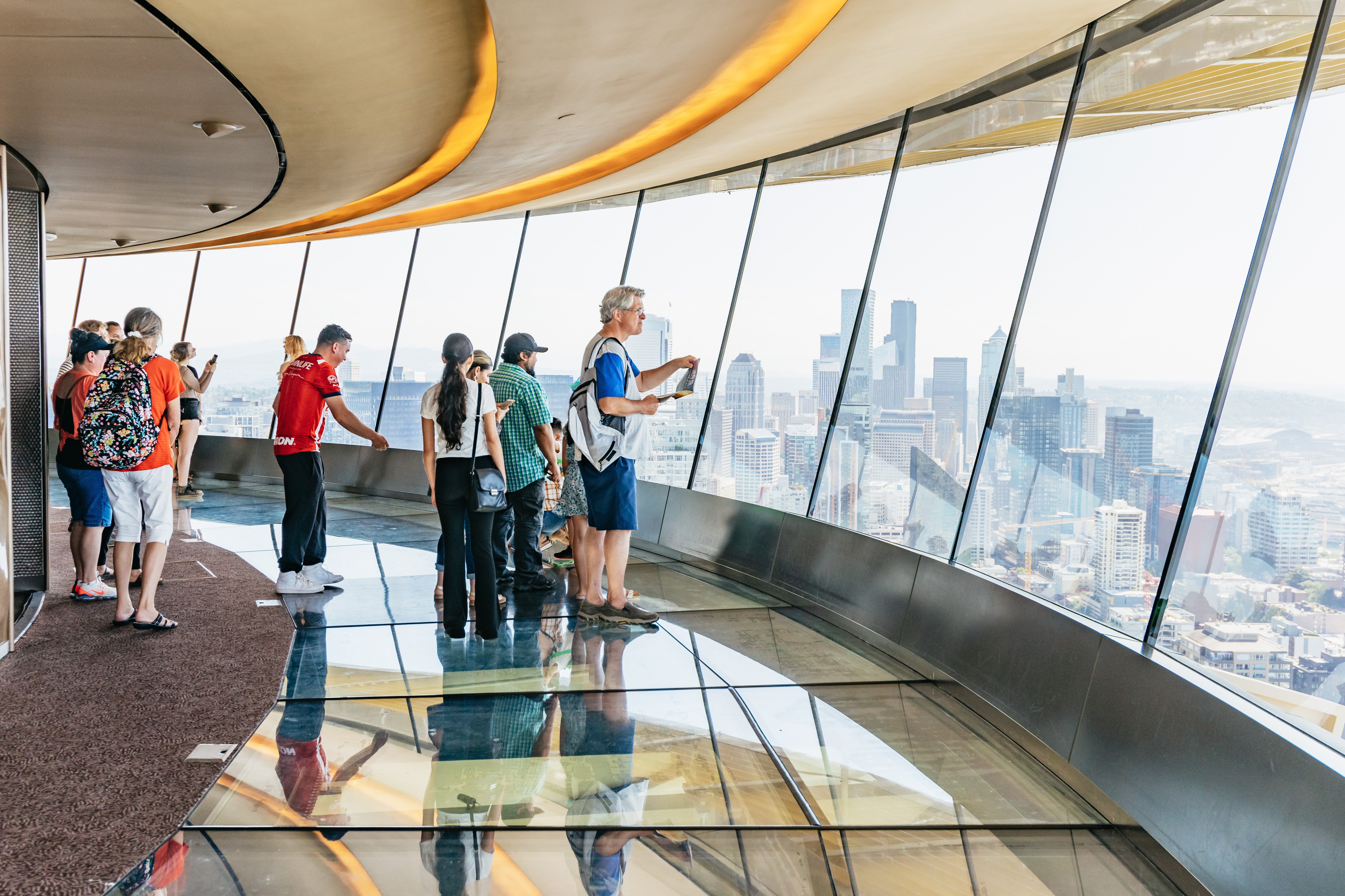 Space Needle Seattle — observation deck, glass floor, and Chihuly Garden and Glass — image 35