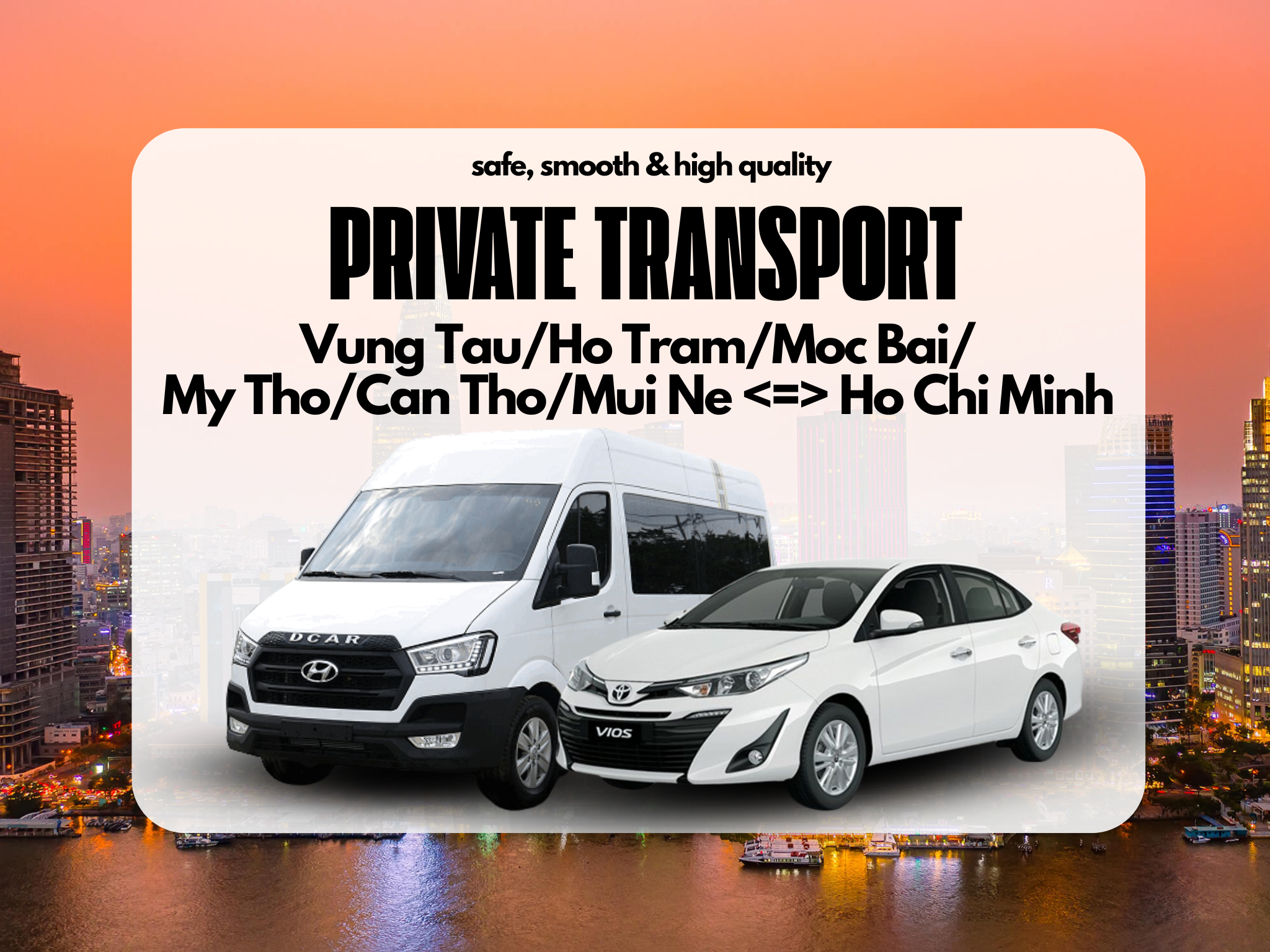 Private Transfer: Ho Chi Minh City to Vung Tau, Ho Tram, My Tho & Beyond