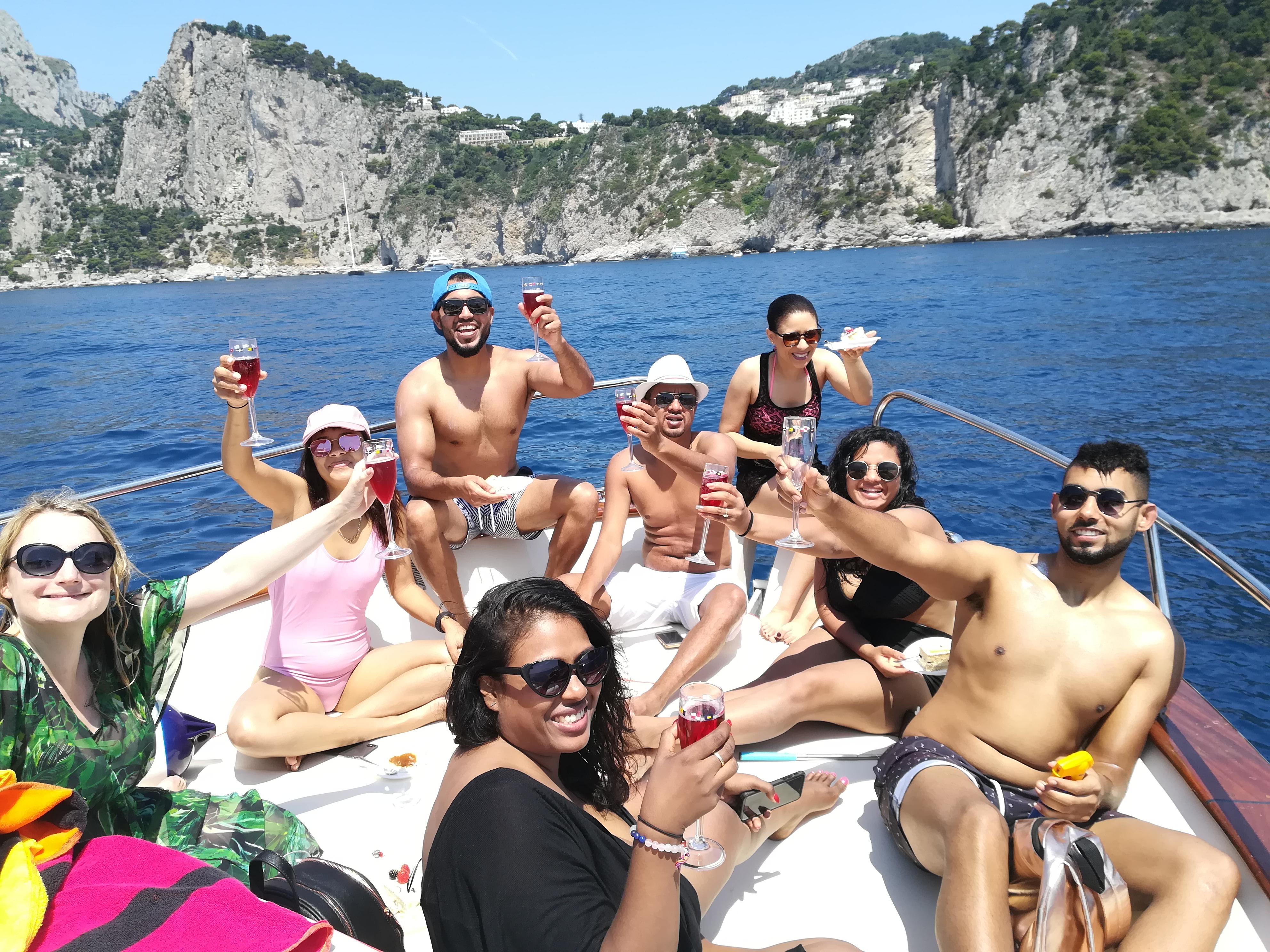 Capri Small-Group Boat Tour with Onboard Cooking Class & Snorkeling