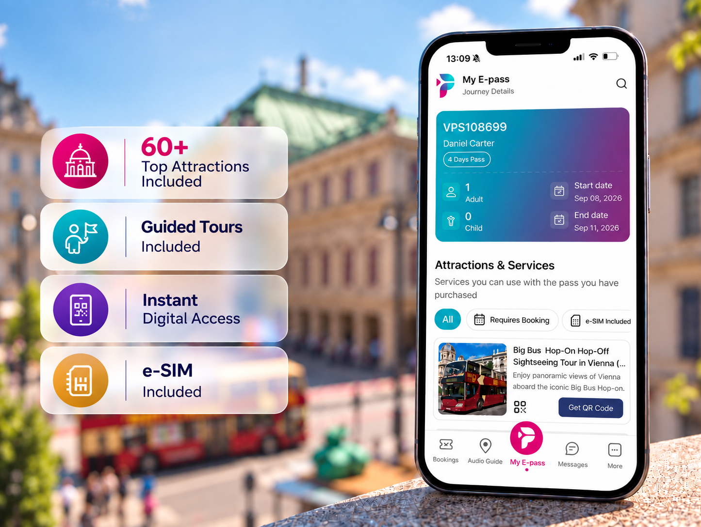 Vienna E-Pass: 60+ Attractions with Line-Skipping Access