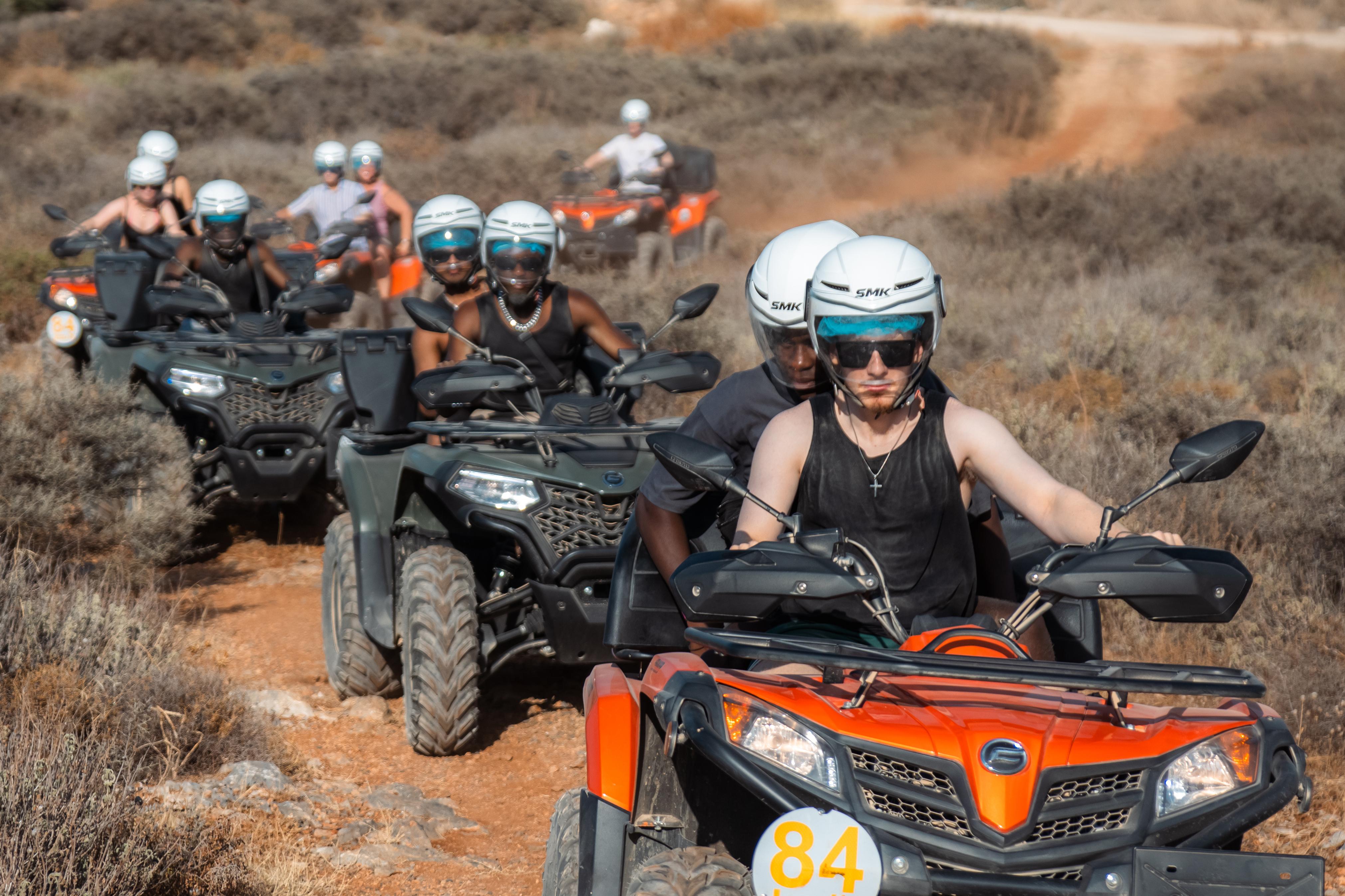 Crete Quad Safari: Sea Cave, Ancient Monastery & Village Flavours