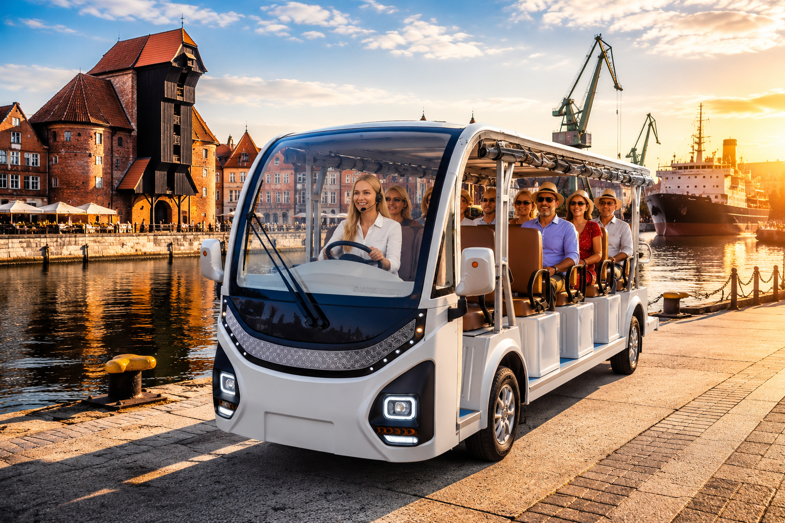 Private Golf Cart Tour of Historic Gdansk
